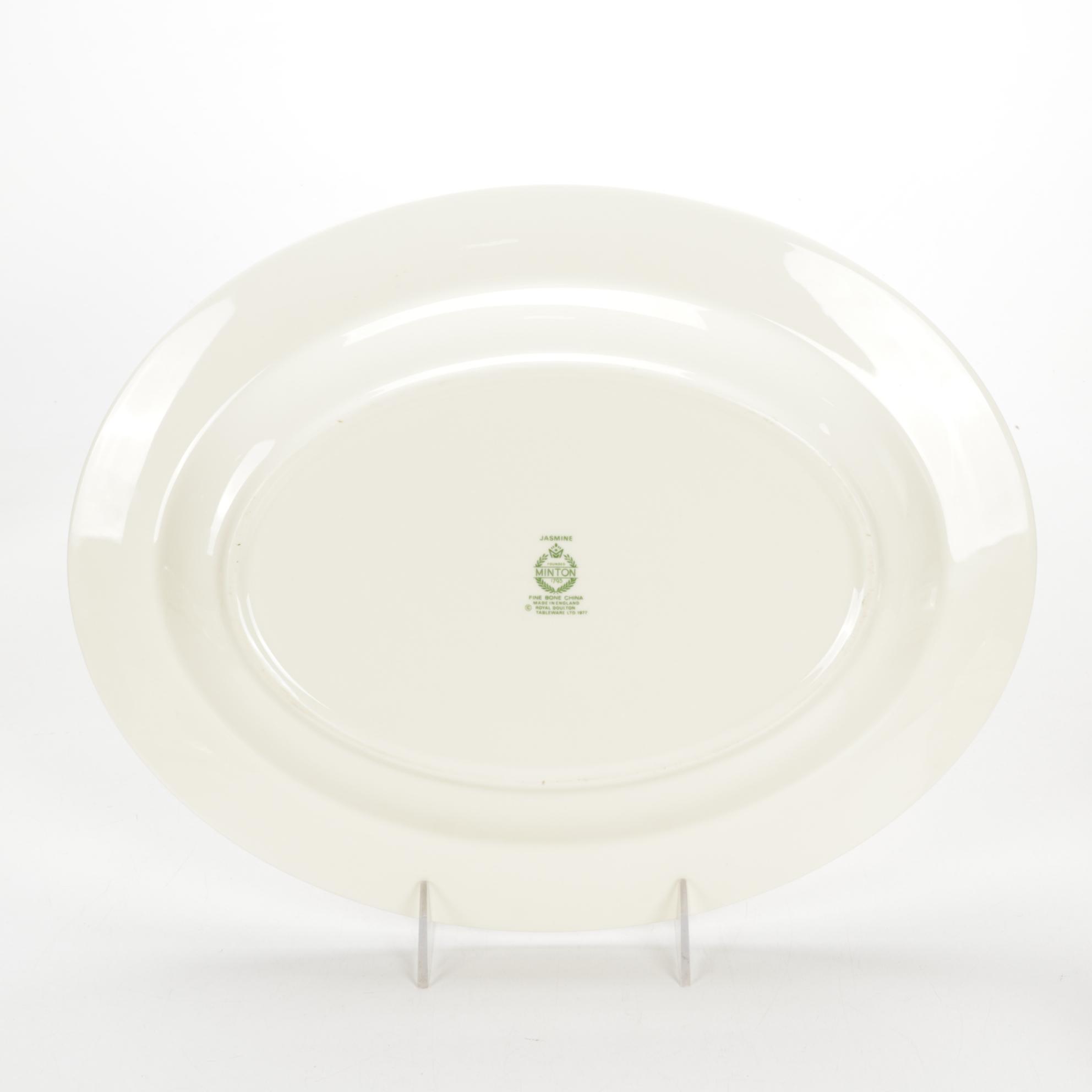 Minton "Jasmine" Bone China Dinnerware and Serving Pieces, 1978-1997
