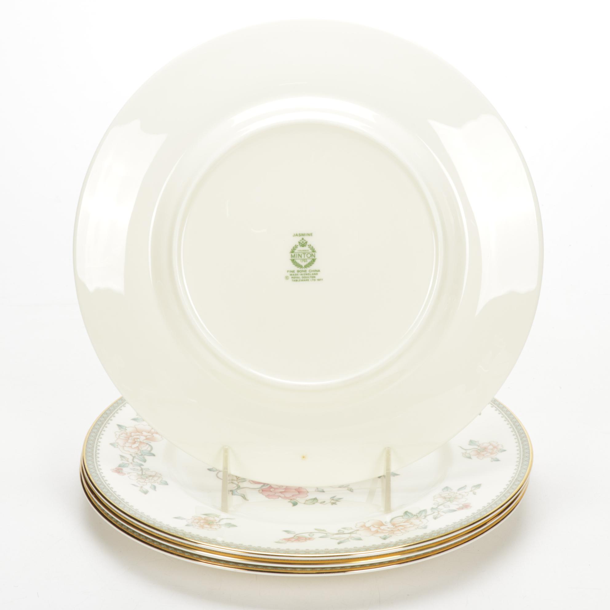 Minton "Jasmine" Bone China Dinnerware and Serving Pieces, 1978-1997