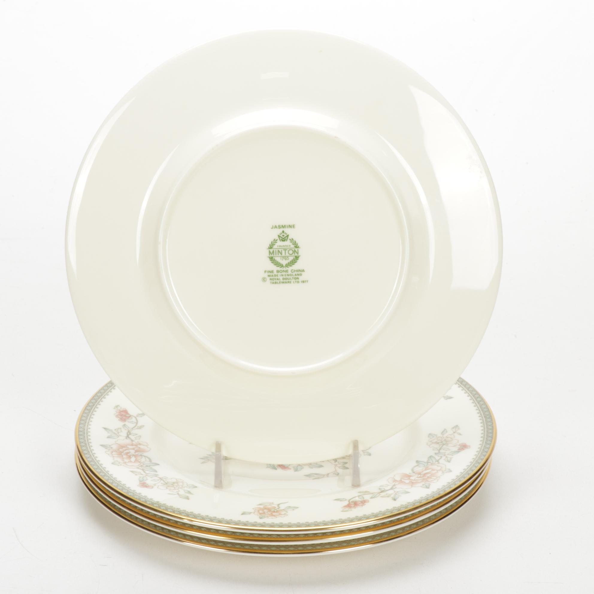 Minton "Jasmine" Bone China Dinnerware and Serving Pieces, 1978-1997