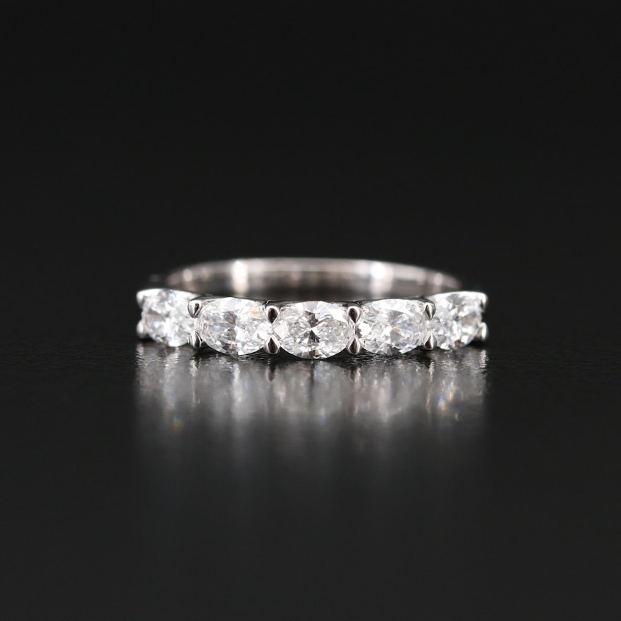 14K 1.00 CTW Diamond Five Stone Ring