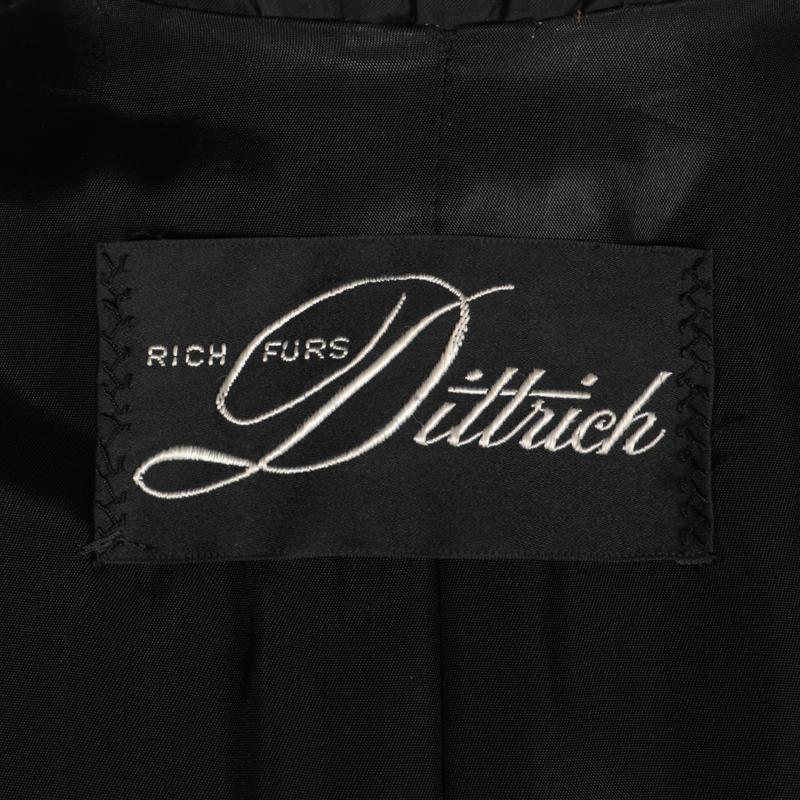 Givenchy Blackglama® Ranch Mink Fur Coat with Banded Cuffs for Dittrich Furs