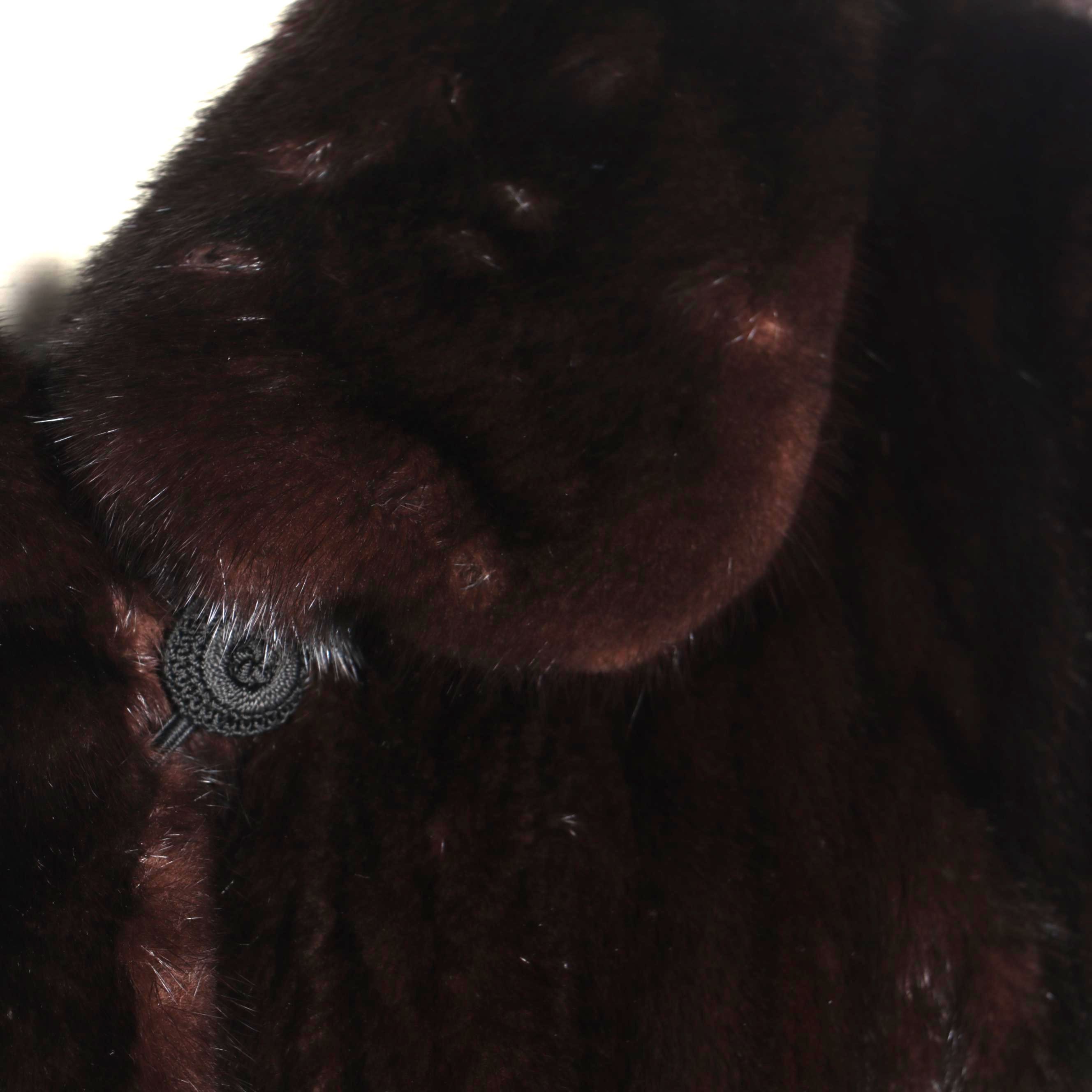 Givenchy Blackglama® Ranch Mink Fur Coat with Banded Cuffs for Dittrich Furs