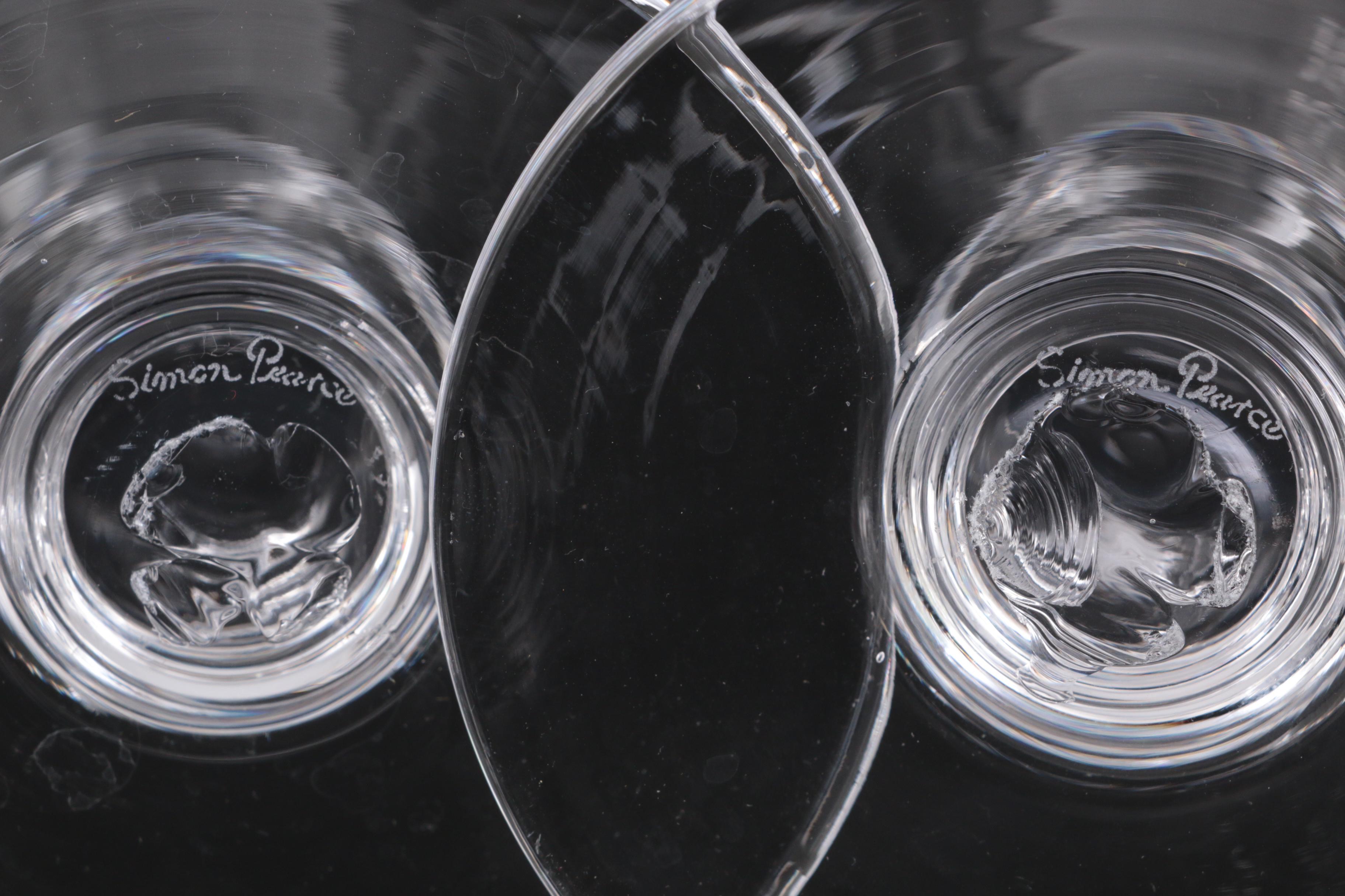 Simon Pearce "Wellesley", "Hartland", and "Cavendish" Glass Stemware