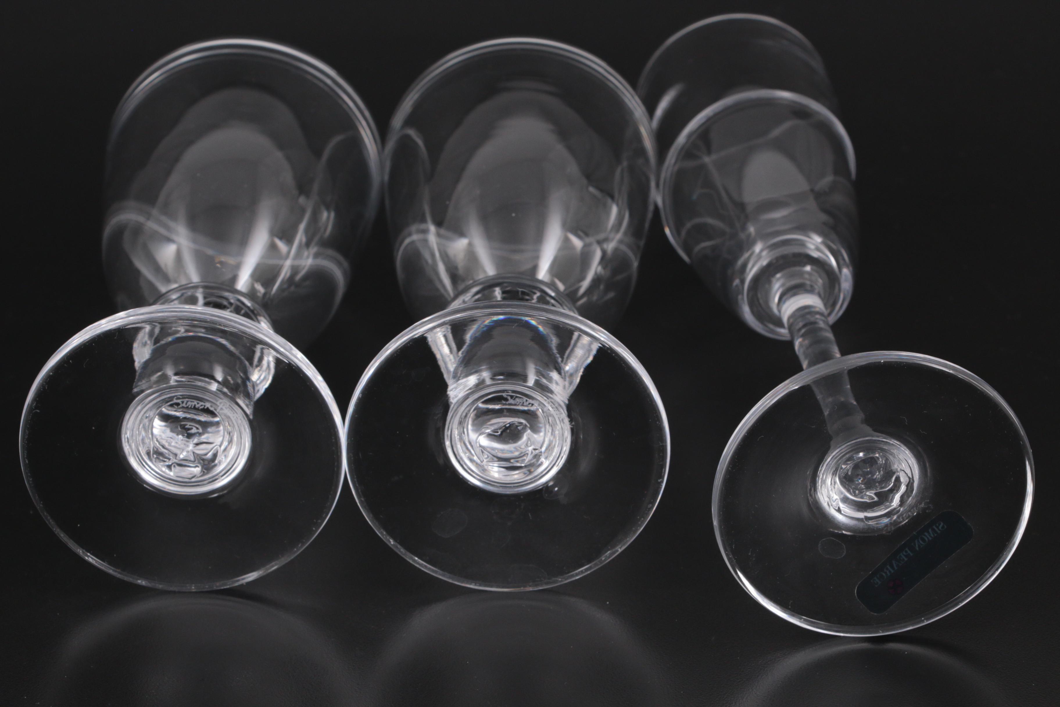 Simon Pearce "Wellesley", "Hartland", and "Cavendish" Glass Stemware