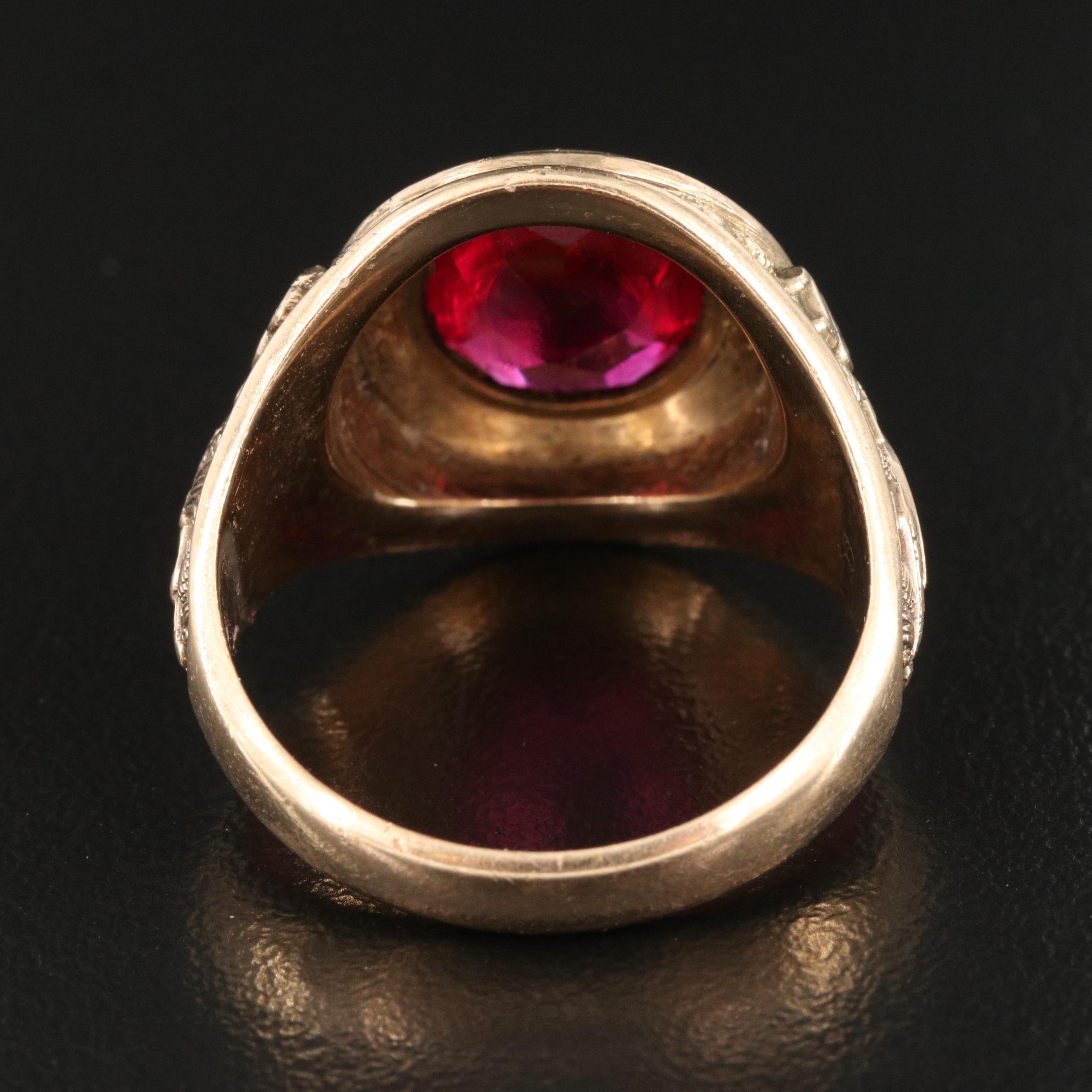 10K Ruby Oxford High School Class Ring