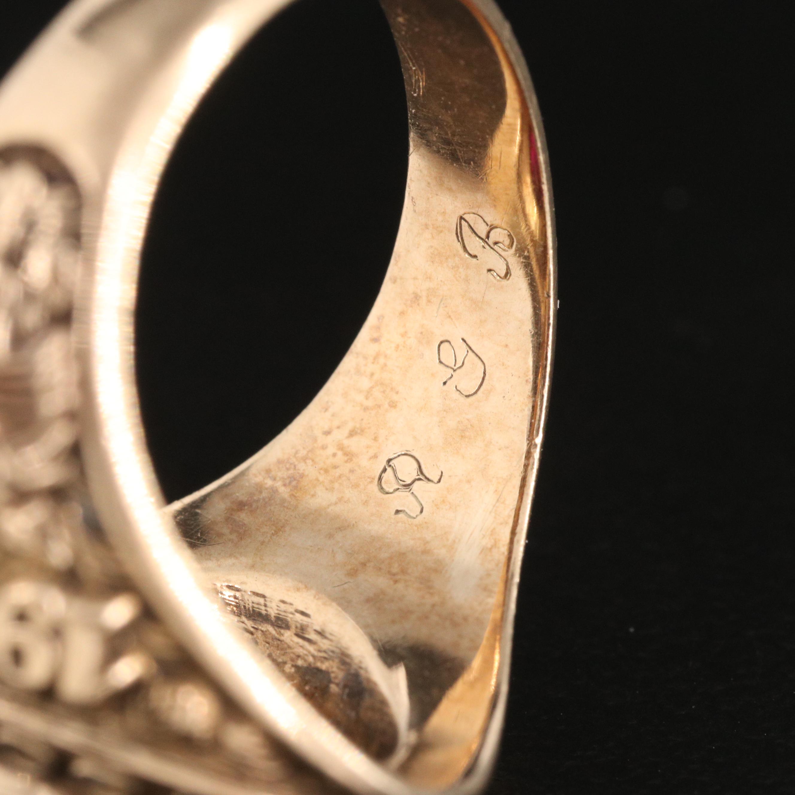 10K Ruby Oxford High School Class Ring