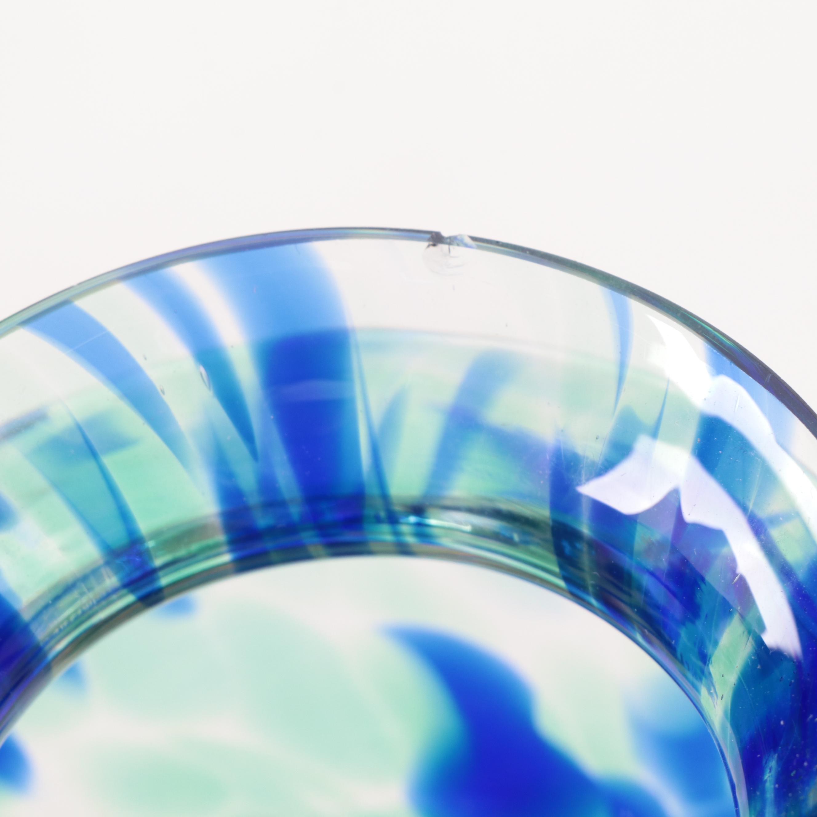 Sea of Sweden Handmade Glass Vase with Other Art Glass Vases and Paperweight