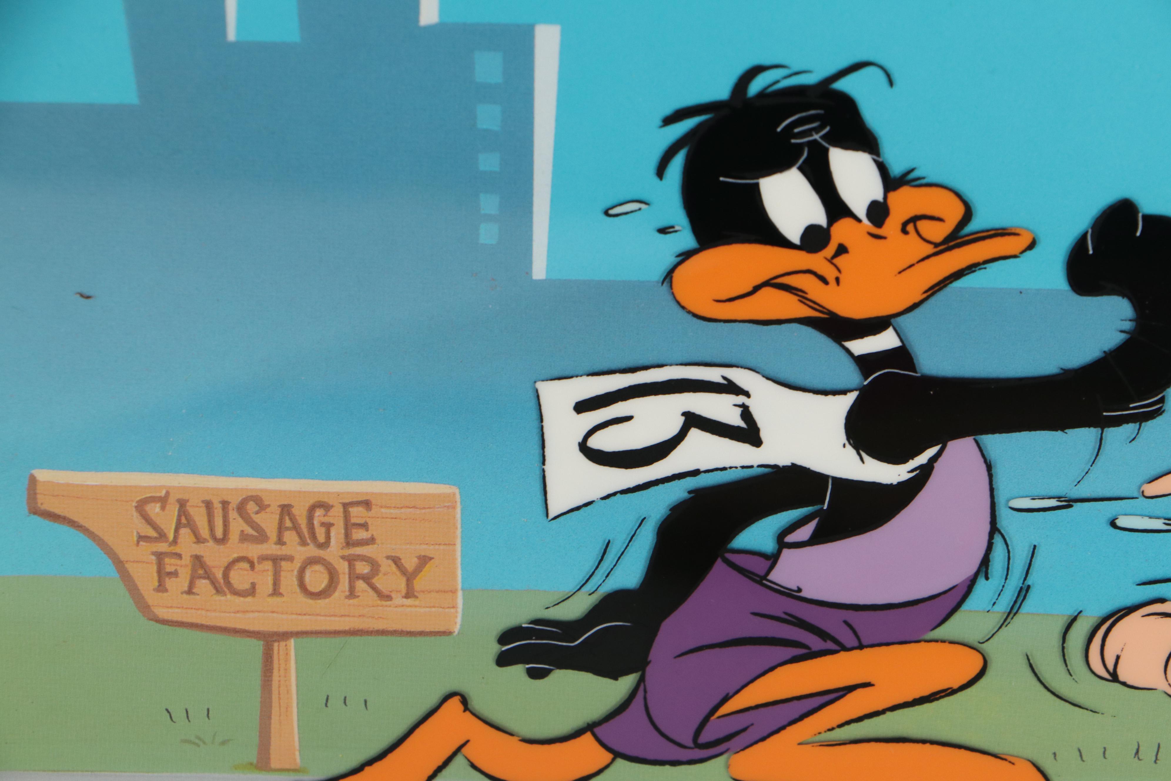 Chuck Jones Hand-Colored Animation Cel "Sausage Factory," 1996