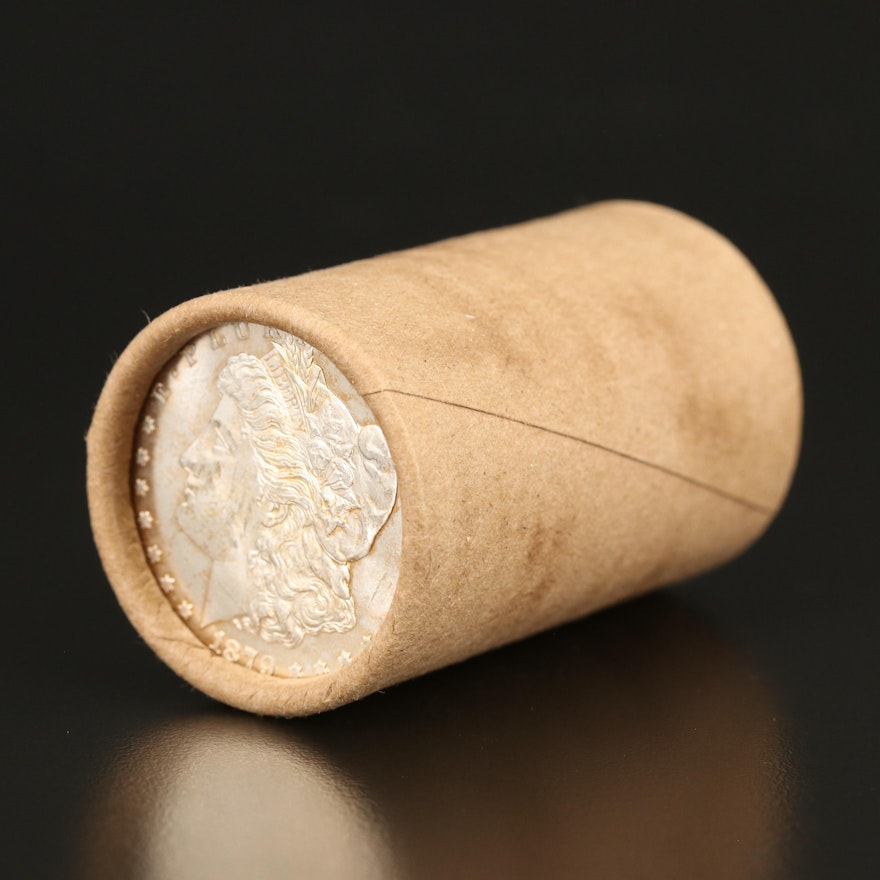 Roll of Morgan Silver Dollars