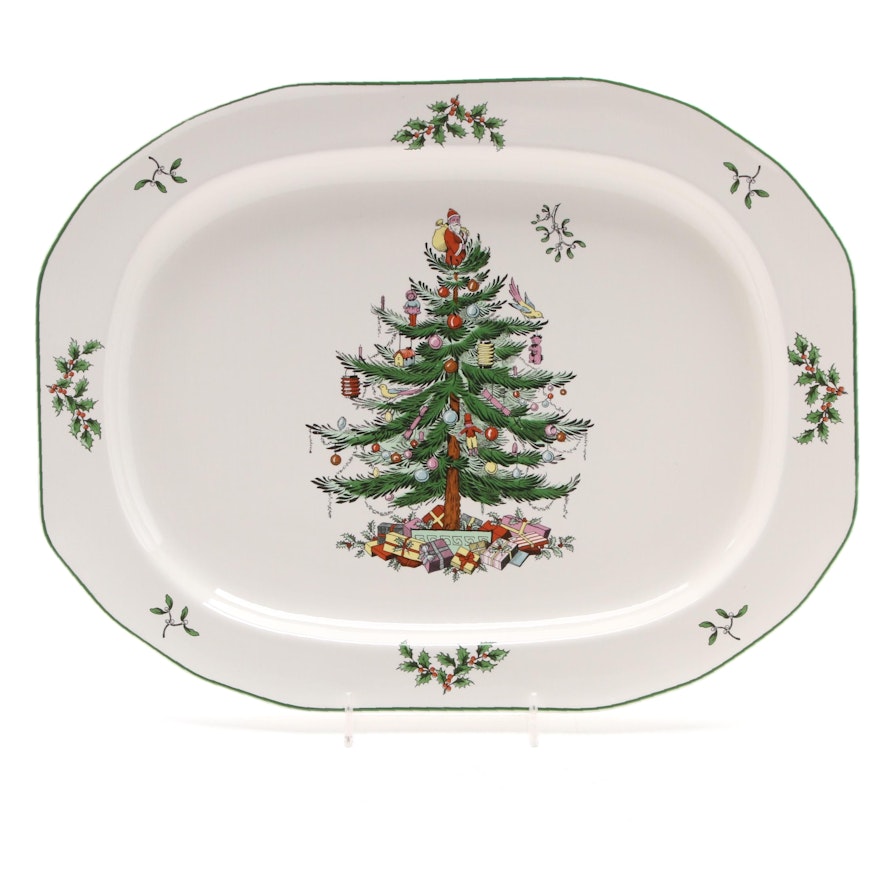 Spode "Christmas Tree" Ceramic Serving Platter