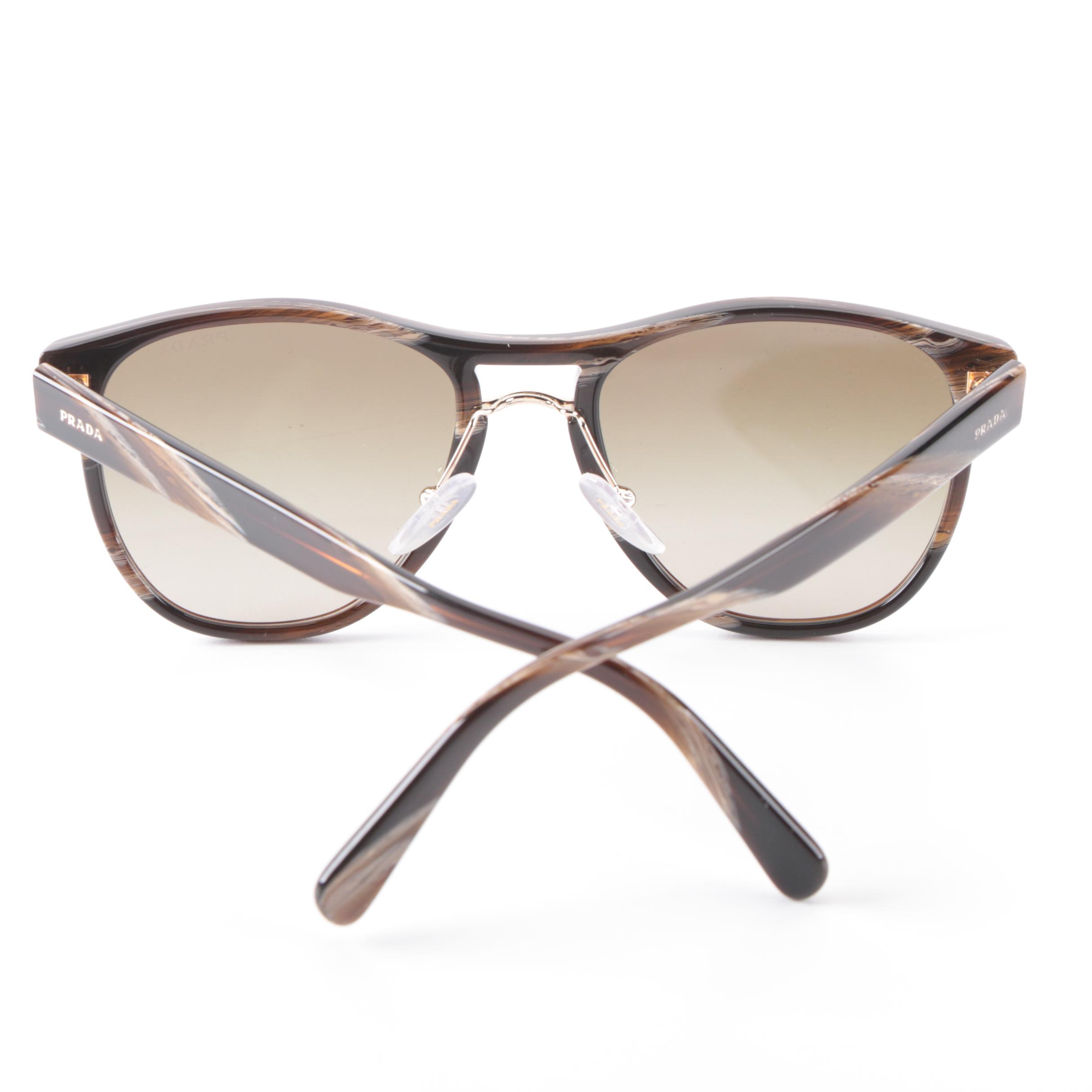 Prada SPR 09U Browline Sunglasses