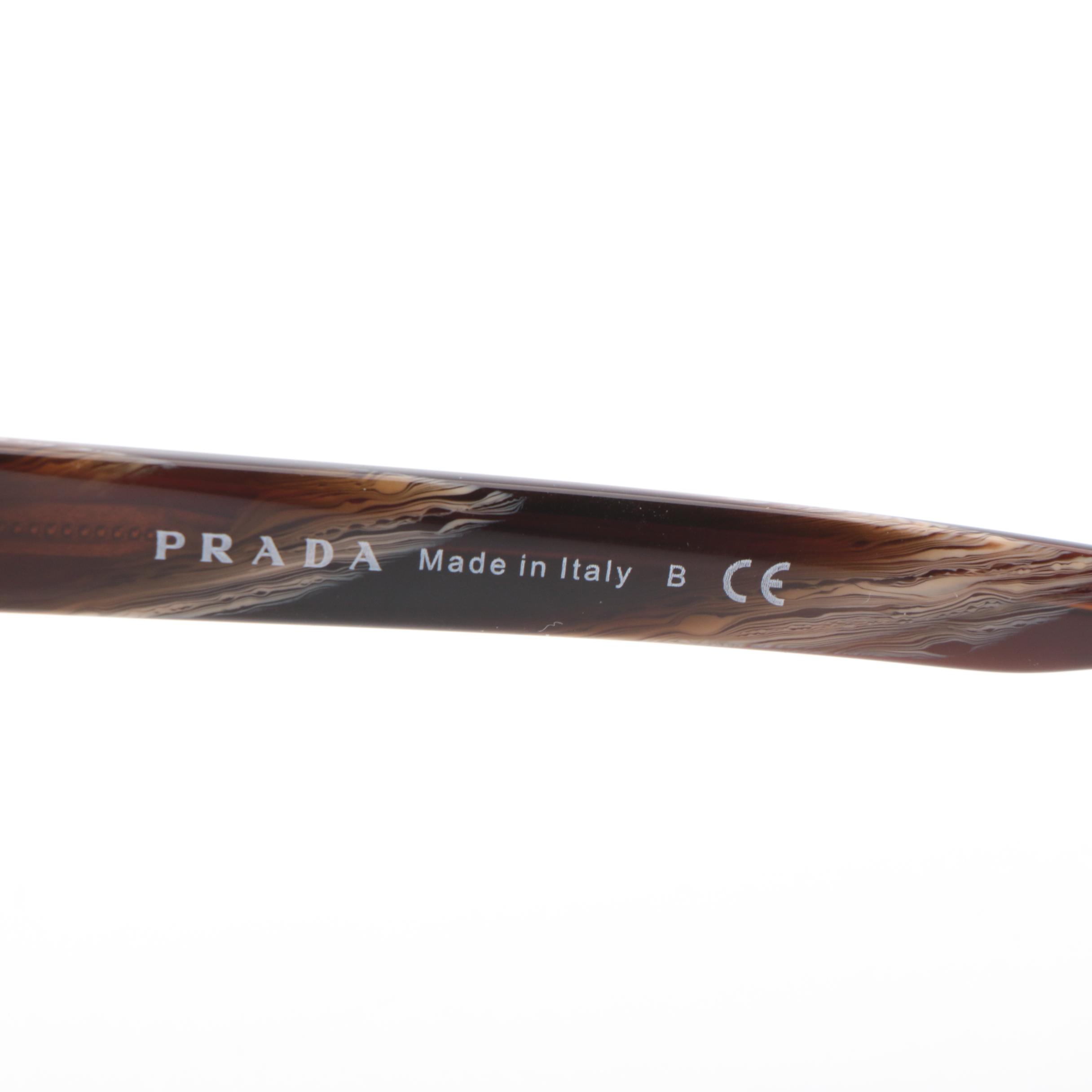 Prada SPR 09U Browline Sunglasses