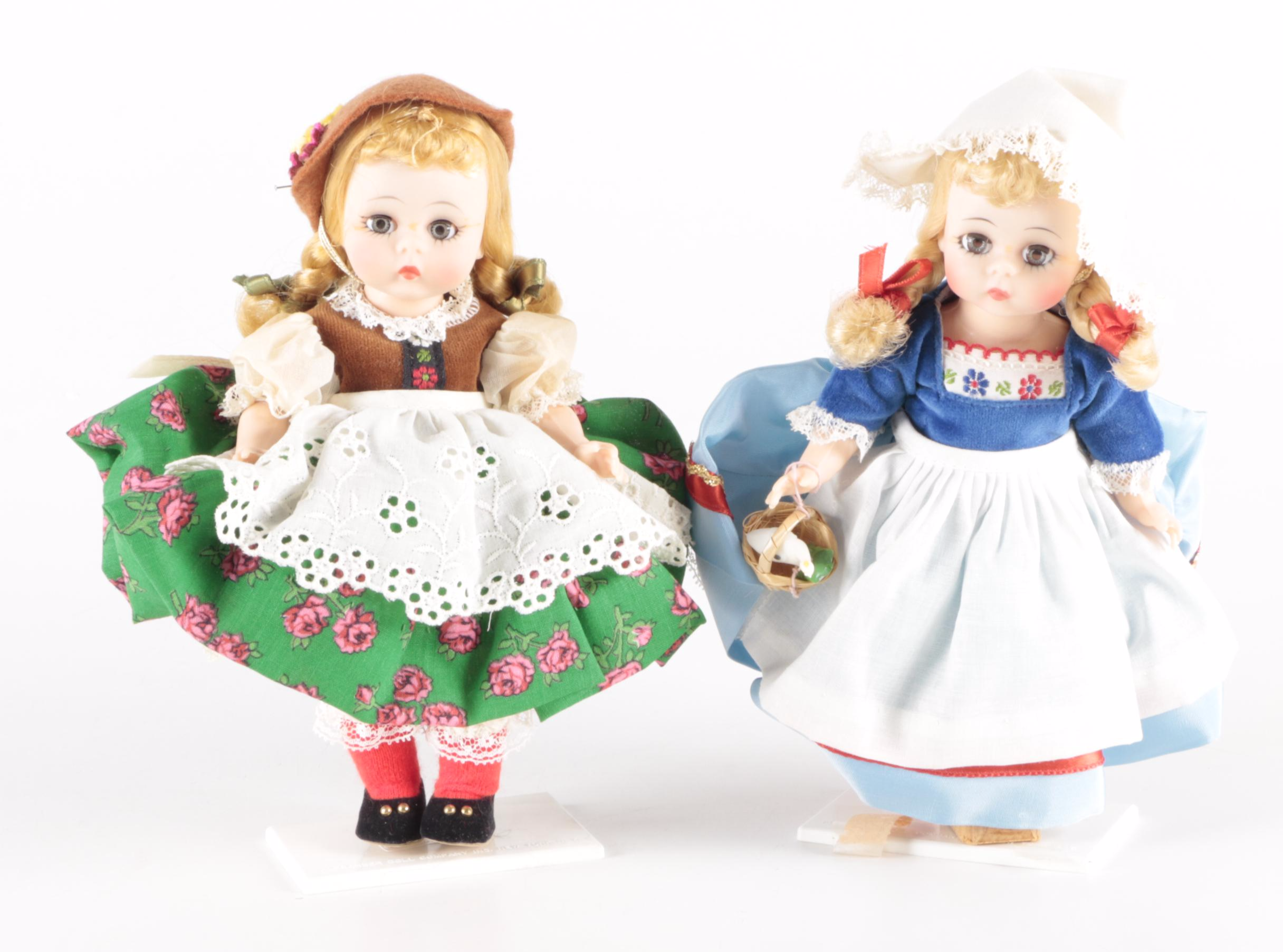 Madame Alexander "Friends from Foreign Lands" and "Storyland" Dolls with Boxes