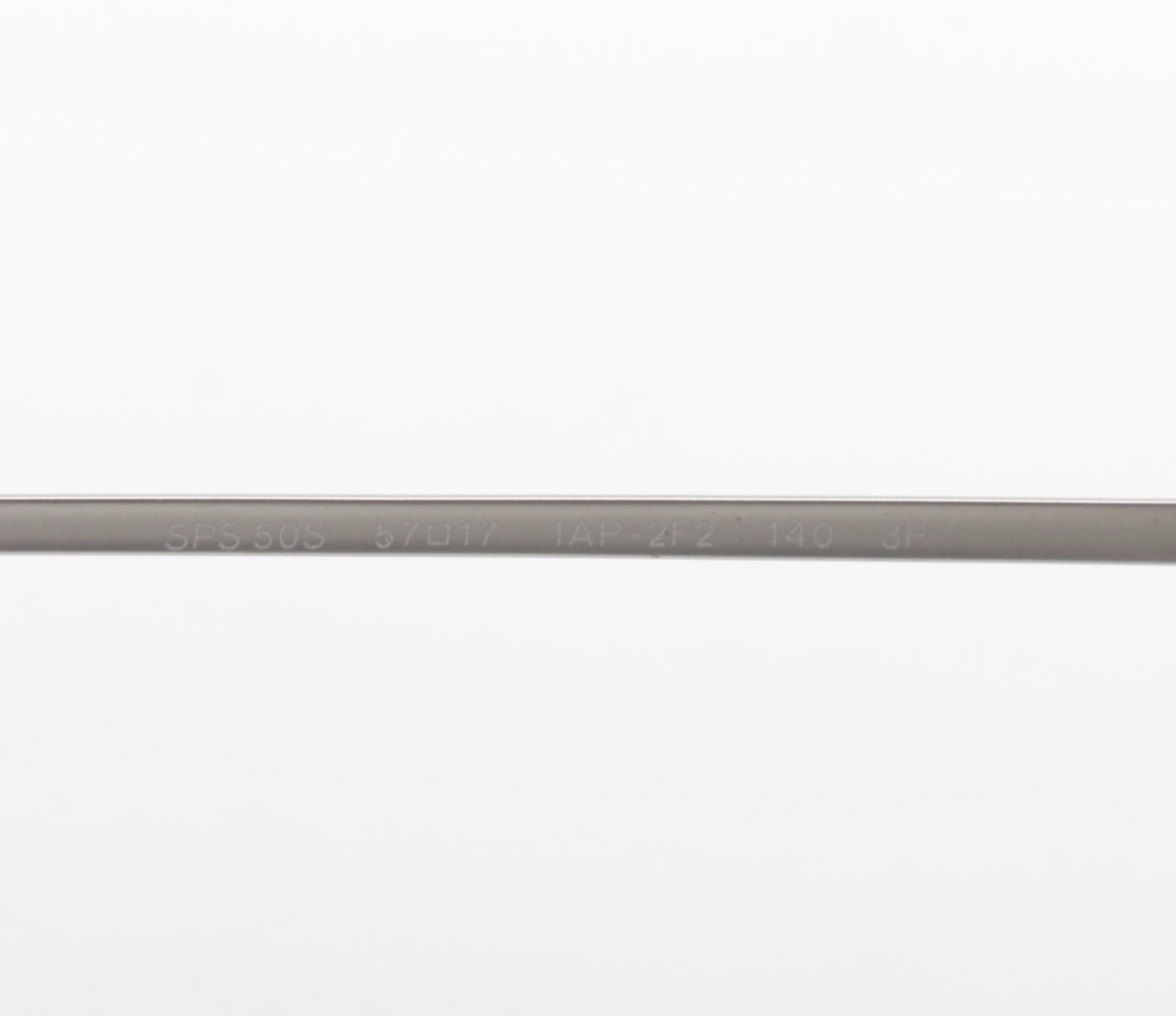 Prada PRZ Sunglasses Aviator Matte Nickel Frame Grey Polarized Lenses