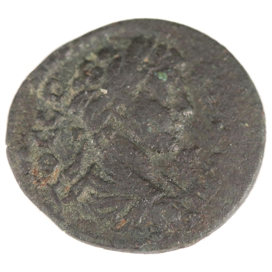 Ancient Roman Provincial Geta Ionia, Clazomenae Bronze Coin, 198–209 AD