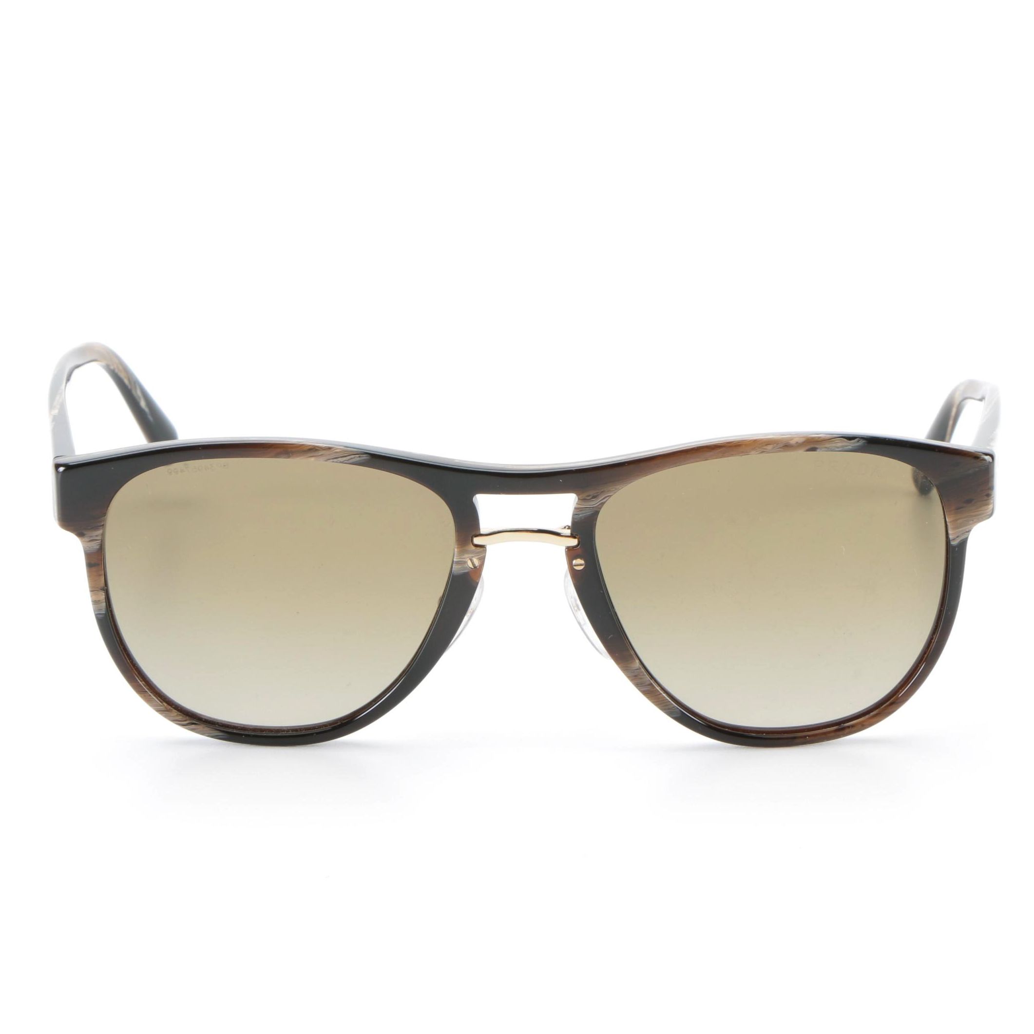 Prada SPR09U Pilot Sunglasses in Brown Marble Effect