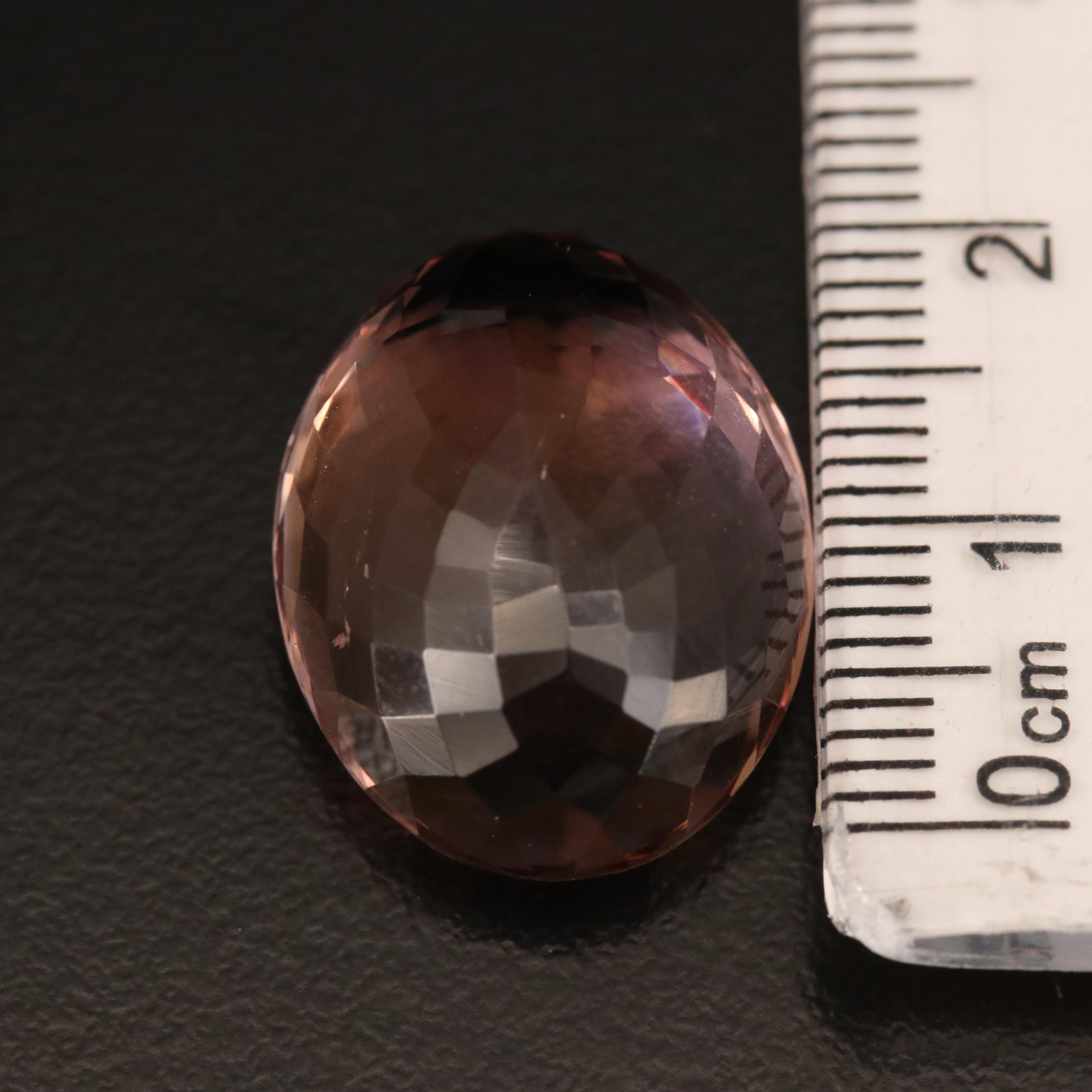 Loose 22.35 CT Oval Faceted Ametrine