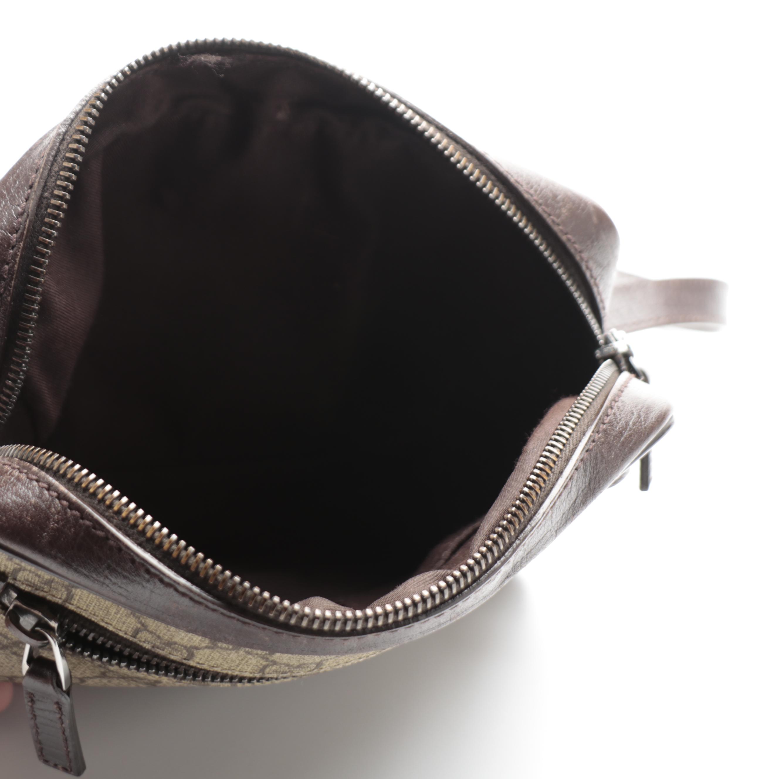 Gucci Sherry Line Crossbody Bag in GG Supreme Canvas, Leather, and Web Stripe