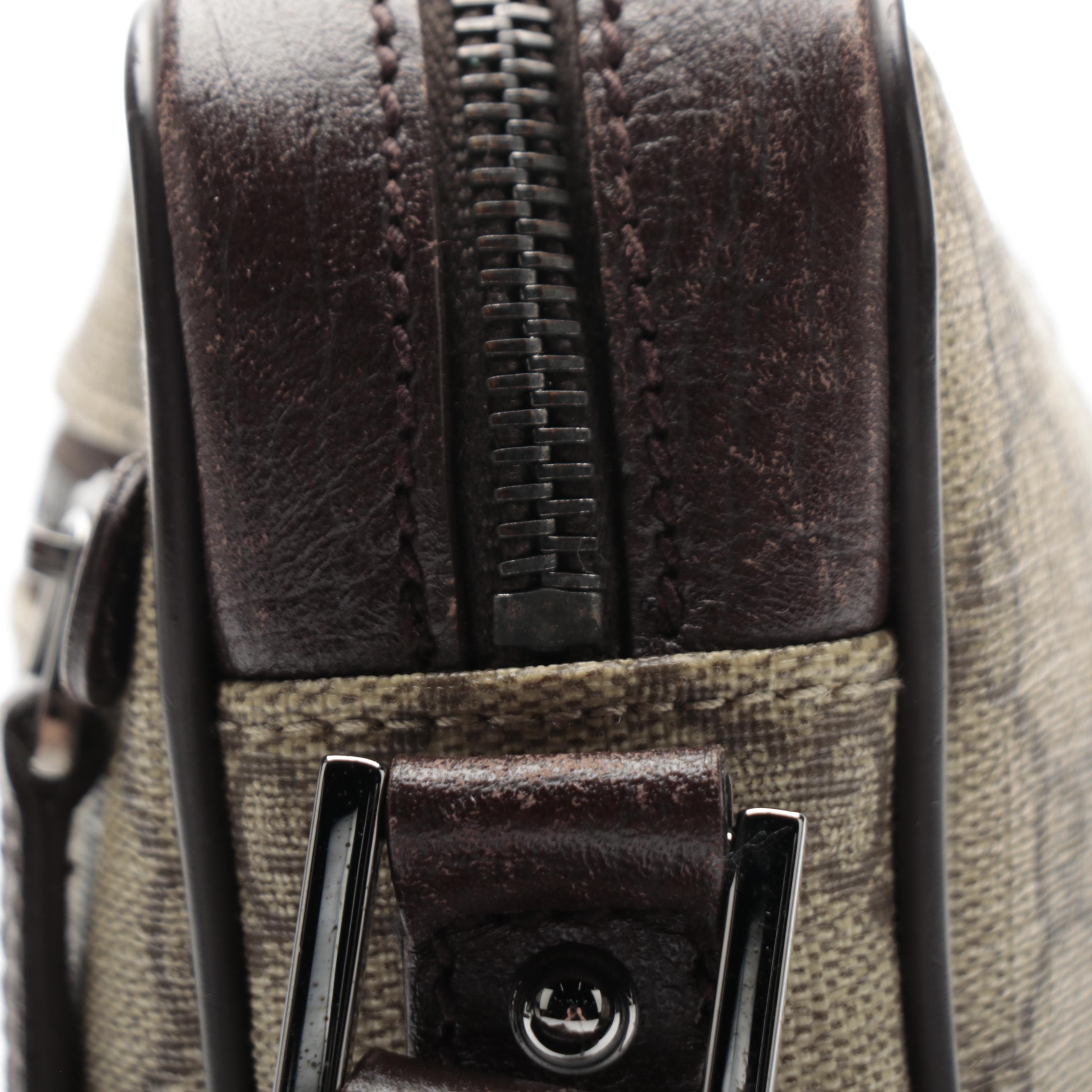 Gucci Sherry Line Crossbody Bag in GG Supreme Canvas, Leather, and Web Stripe