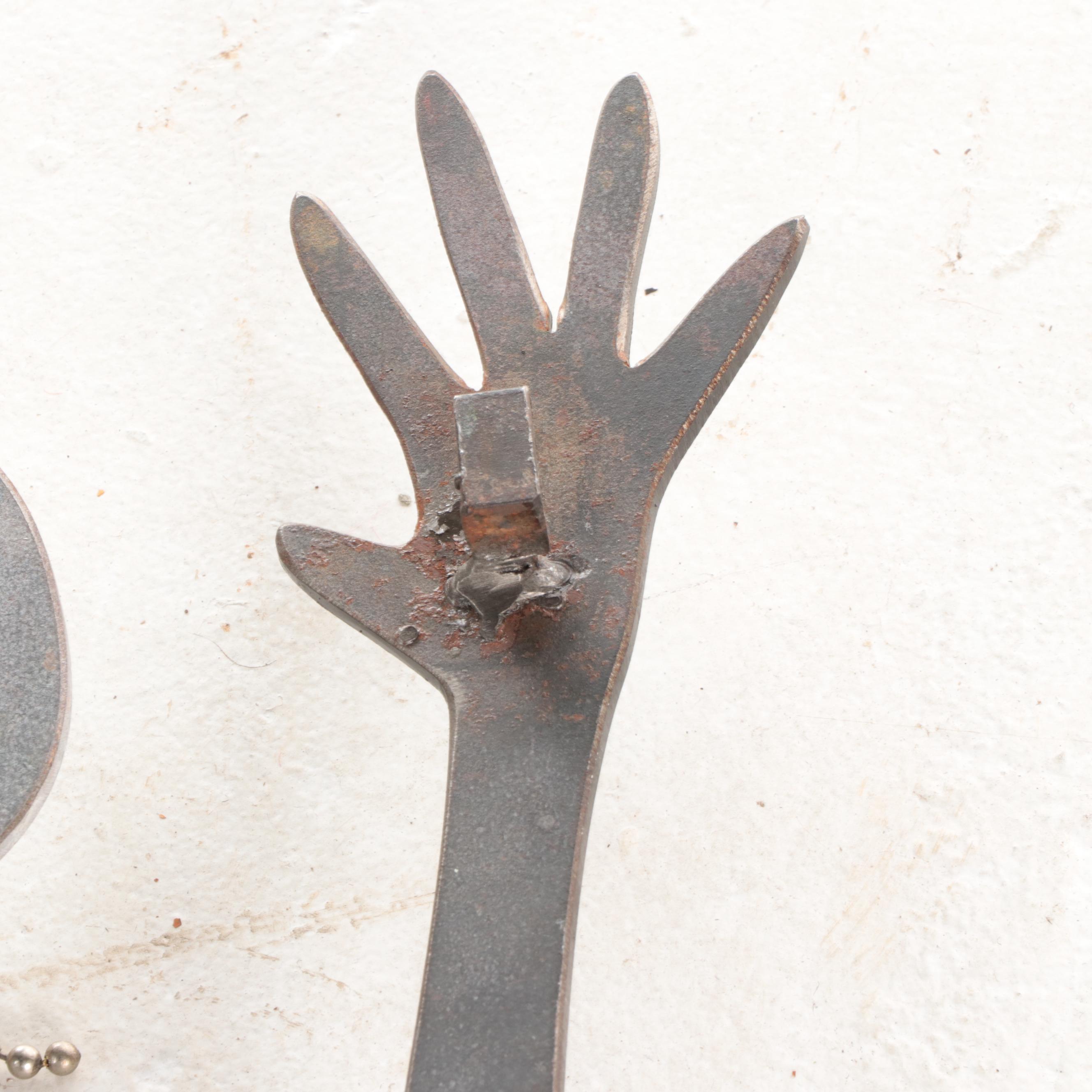 Dan Day Figural Metal Wall Sculpture, 1991