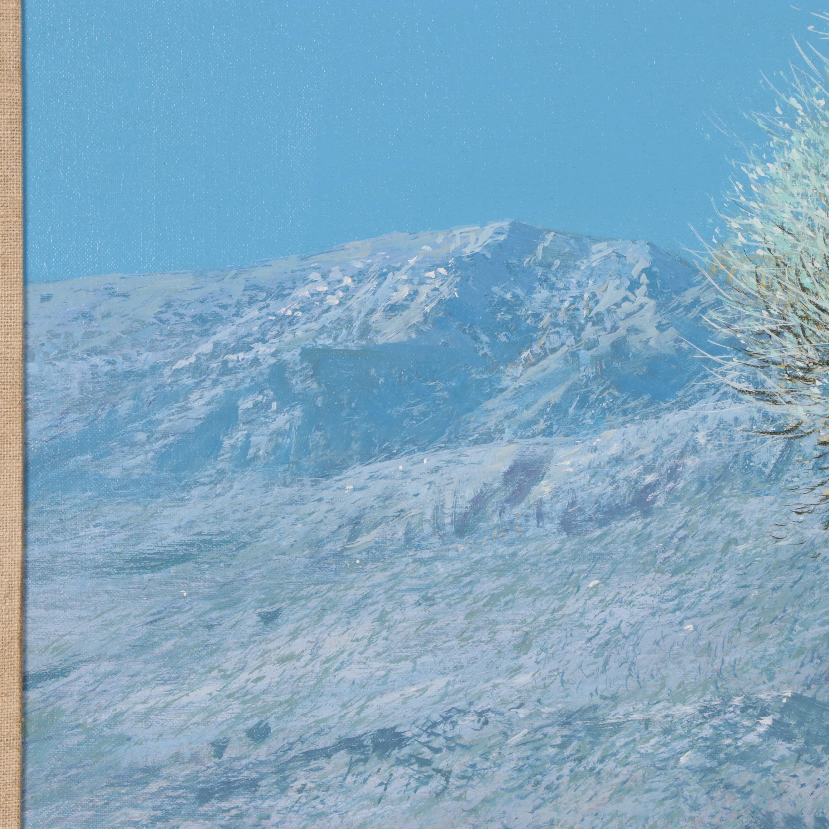 Peter Ellenshaw Large-Scale Landscape Oil Painting, Late 20th Century