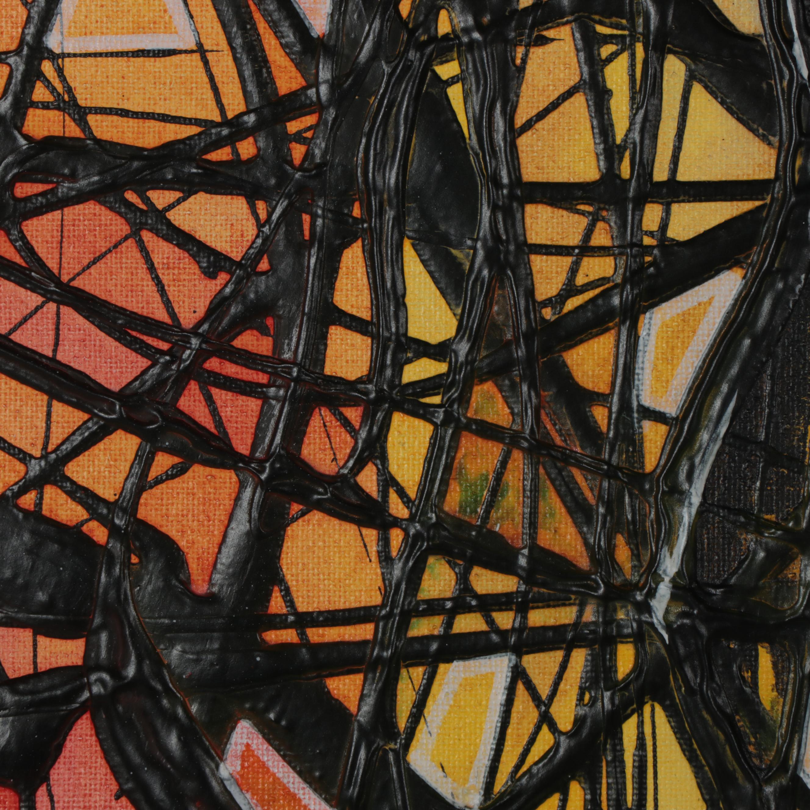 Abiola Idowu Mixed Media Painting "Love is Everything," 2021