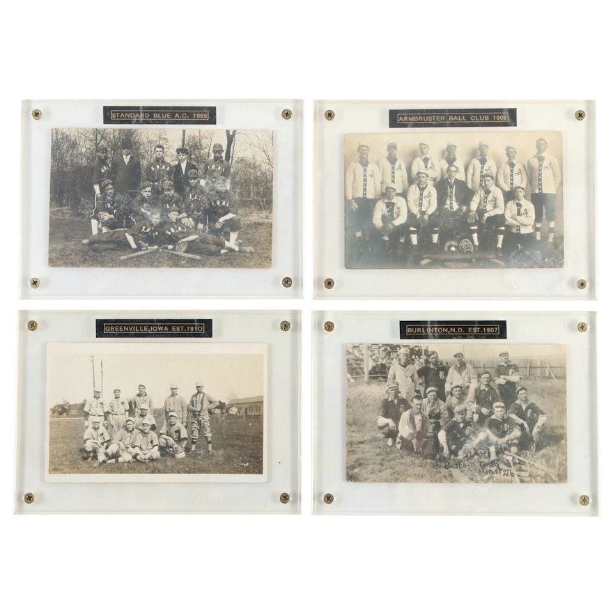 1907-1910 Baseball Team Photo Postcards