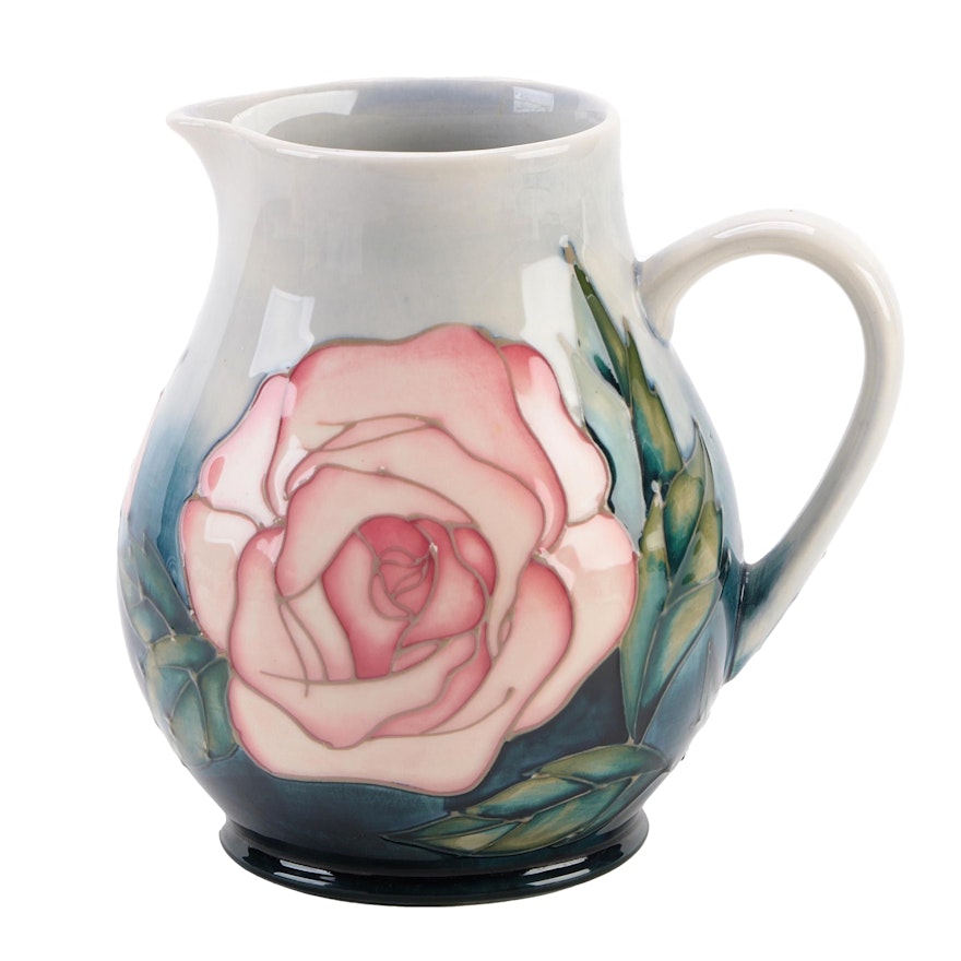 Moorcroft Pottery Rose Collectors Club Pitcher