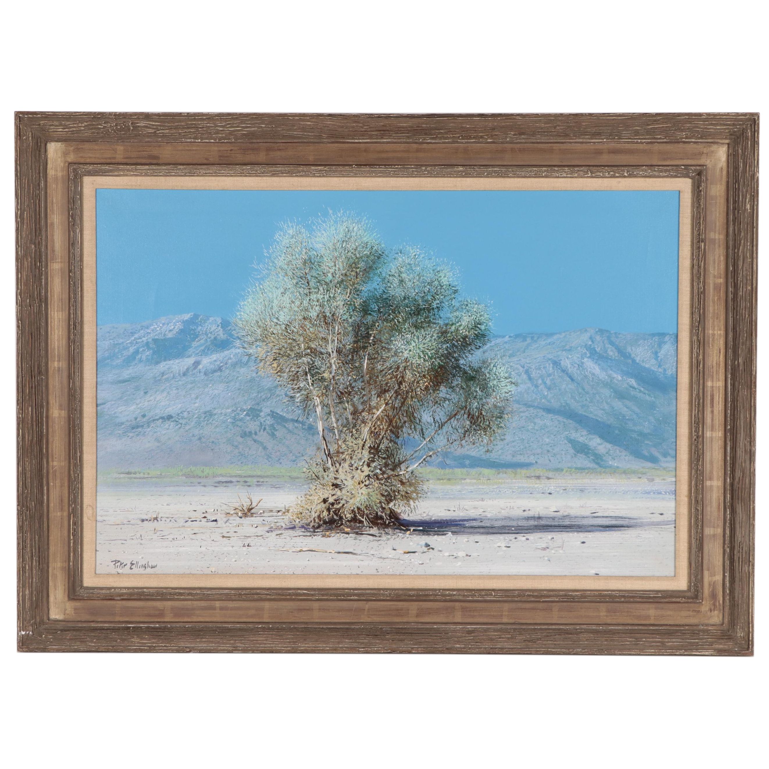 Peter Ellenshaw Large-Scale Landscape Oil Painting, Late 20th Century
