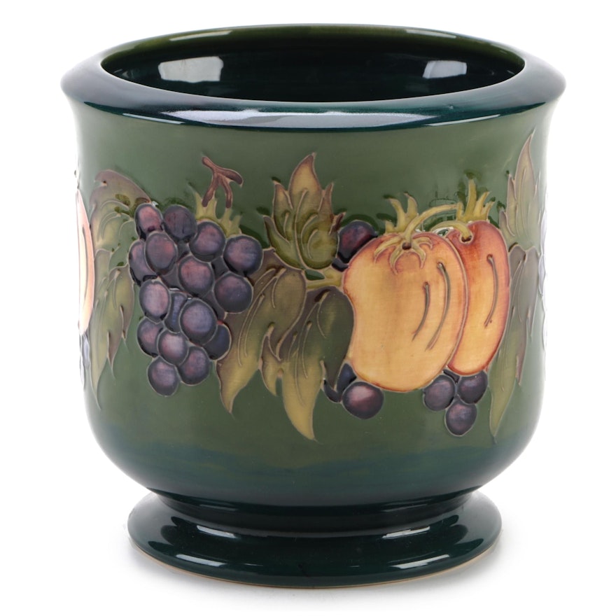 Moorcroft Pottery "Fruit and Vine" Ceramic Jardinière, Late 20th Century