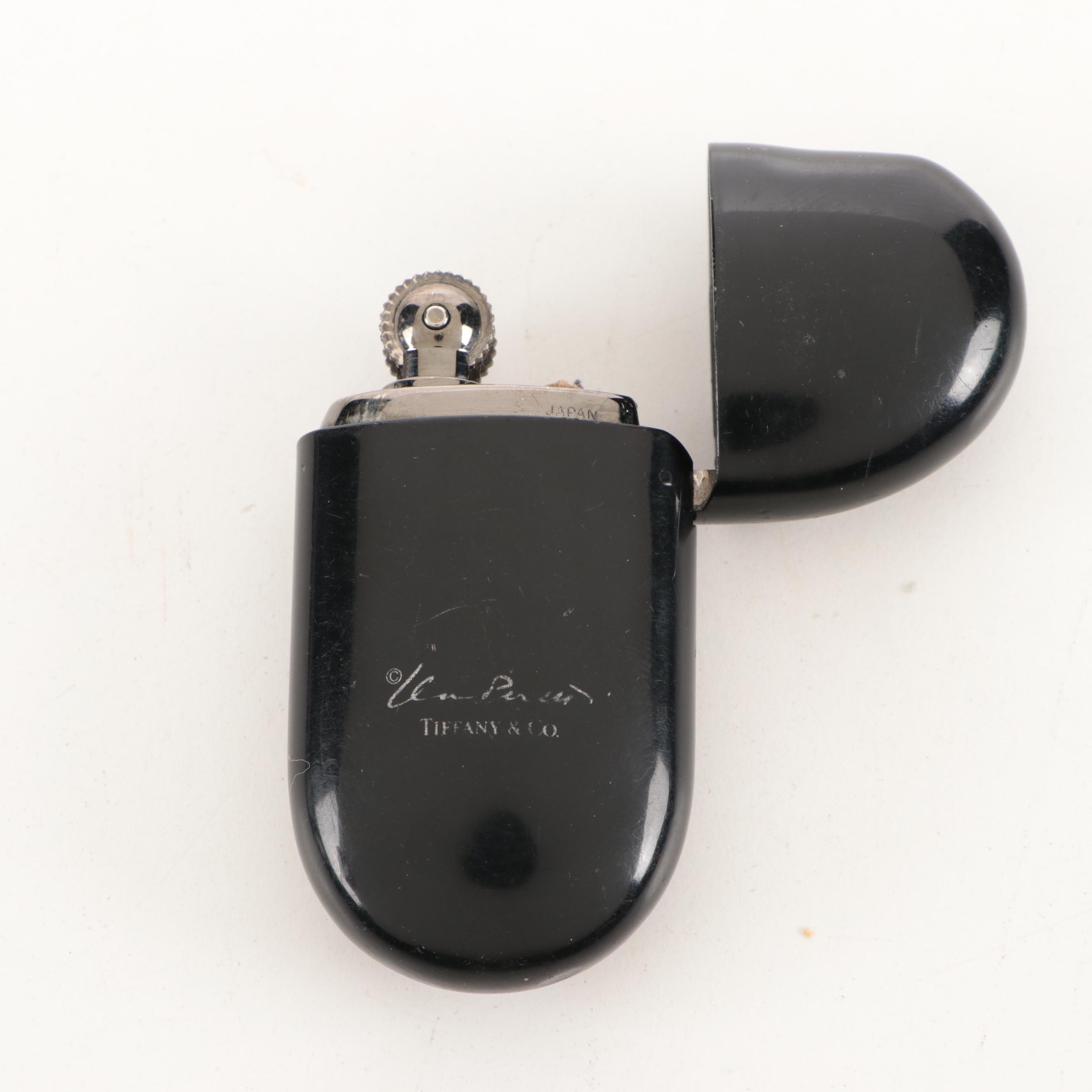 Elsa Peretti for Tiffany & Co. Black Lacquer "Bean" Lighter