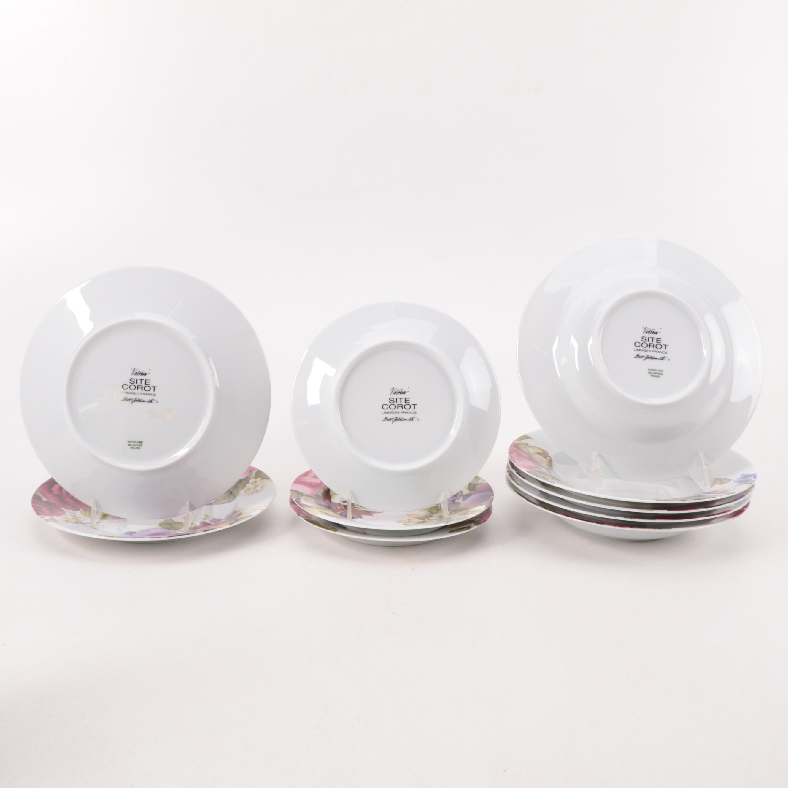 Bill Goldsmith "Victoria" Limoges Porcelain Dinnerware and Tea Service