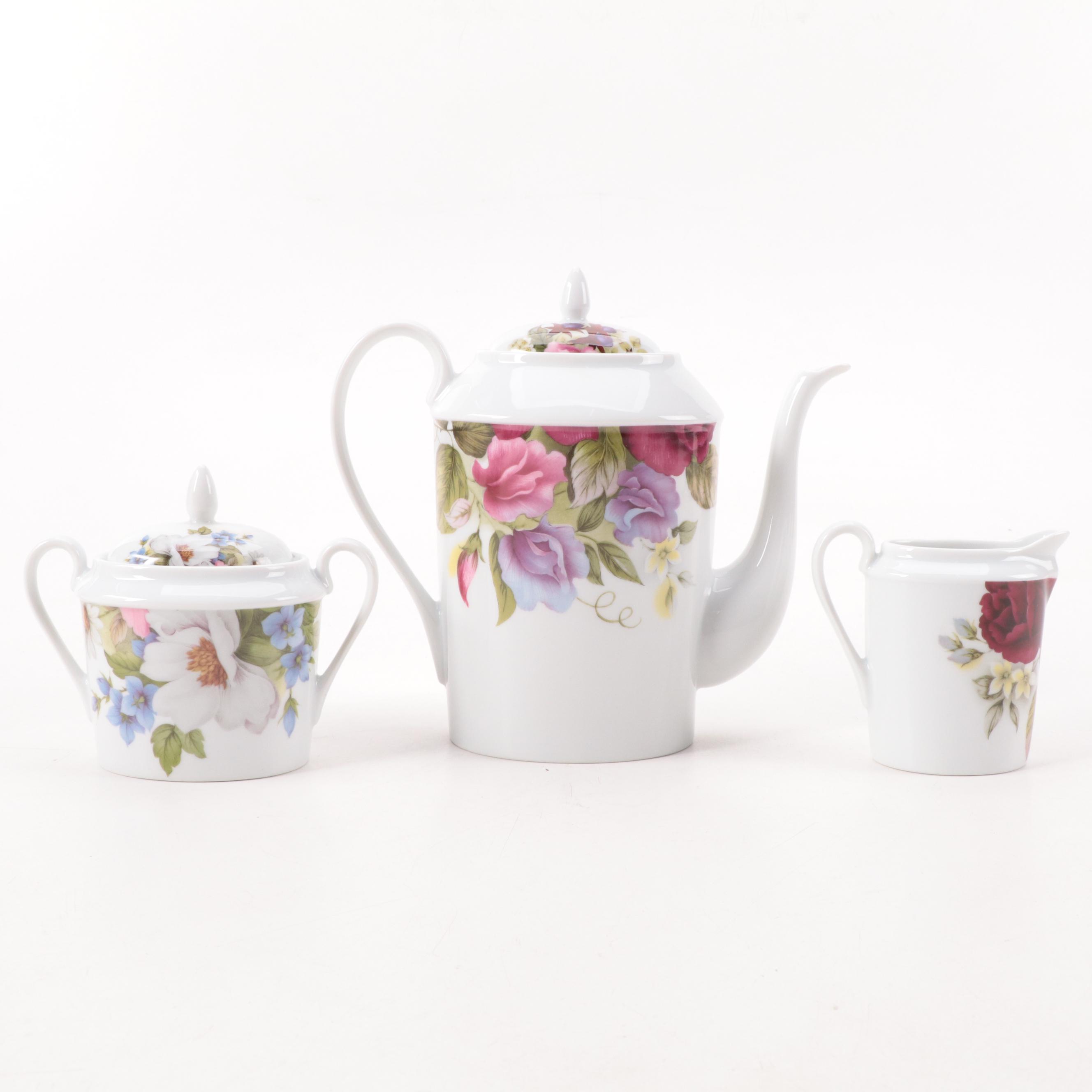 Bill Goldsmith "Victoria" Limoges Porcelain Dinnerware and Tea Service