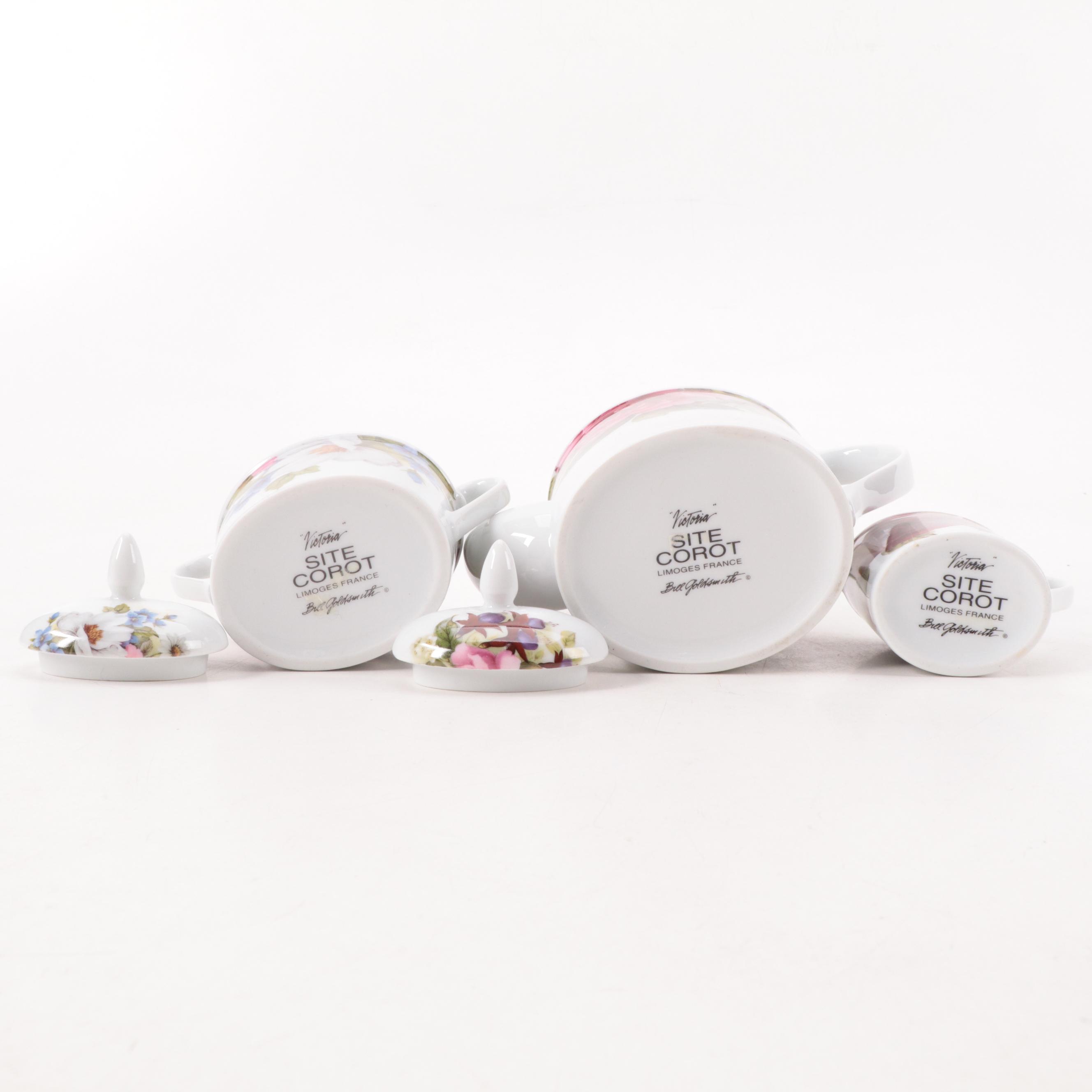 Bill Goldsmith "Victoria" Limoges Porcelain Dinnerware and Tea Service