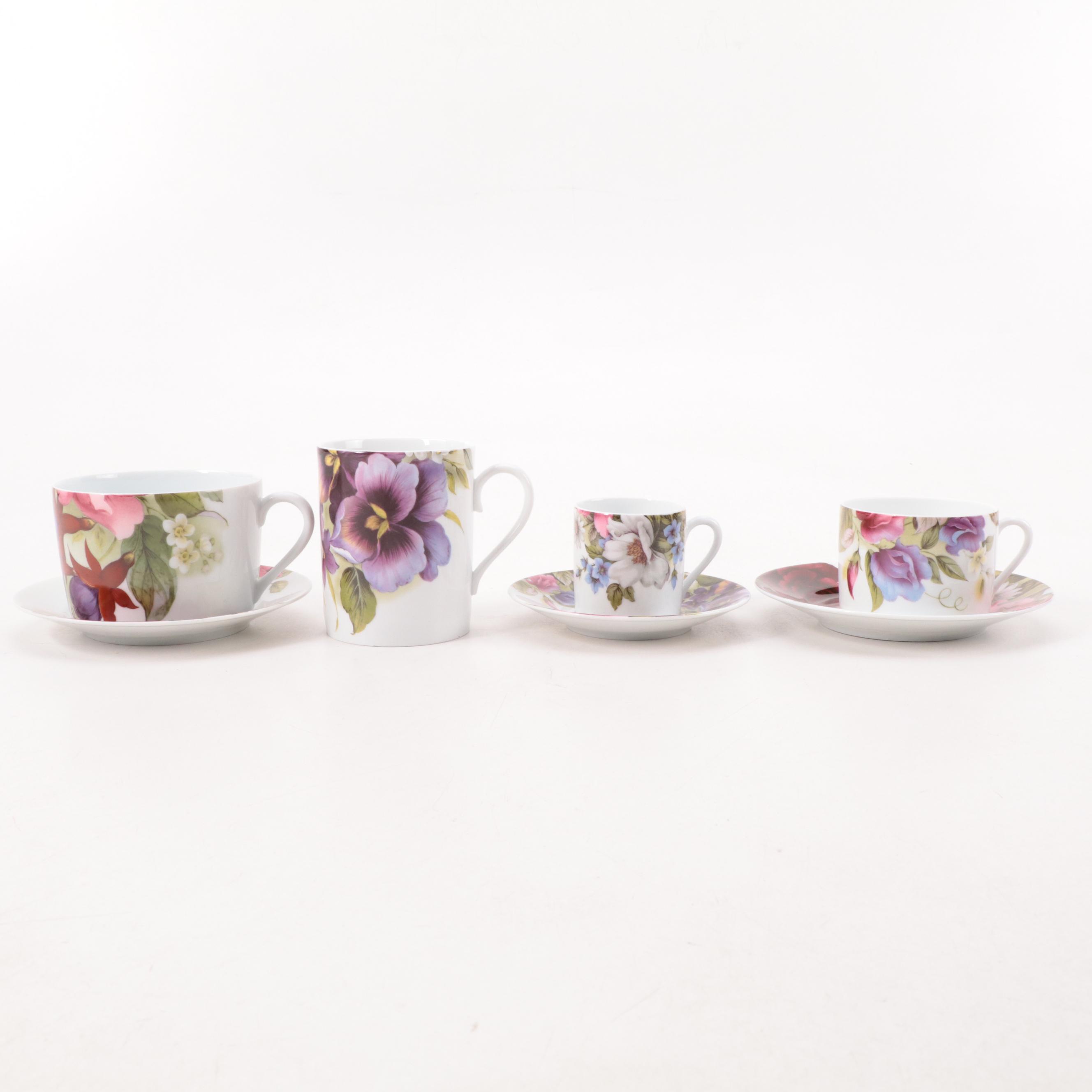 Bill Goldsmith "Victoria" Limoges Porcelain Dinnerware and Tea Service