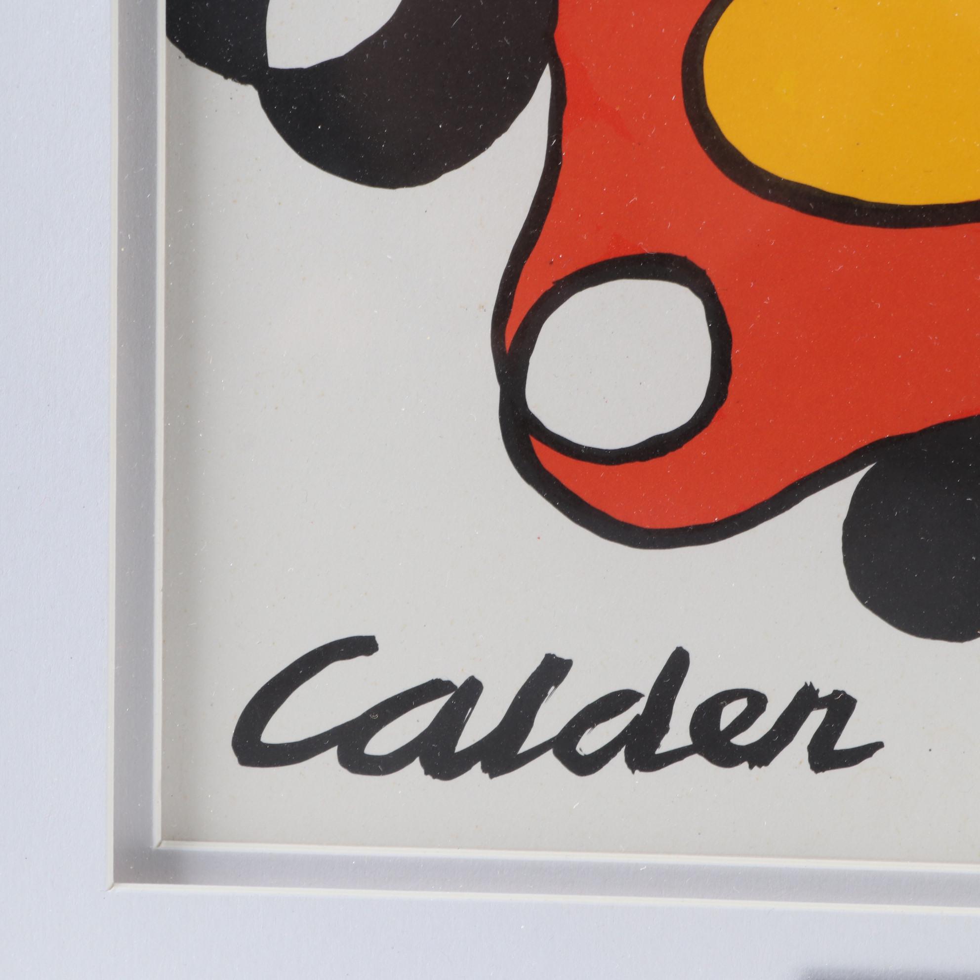 Alexander Calder Cover Lithograph for "Derrière le Miroir," 1968