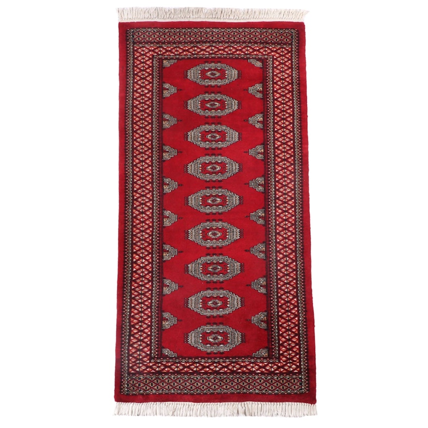 2'8 x 5'8 Hand-Knotted Pakistani Bokhara Accent Rug