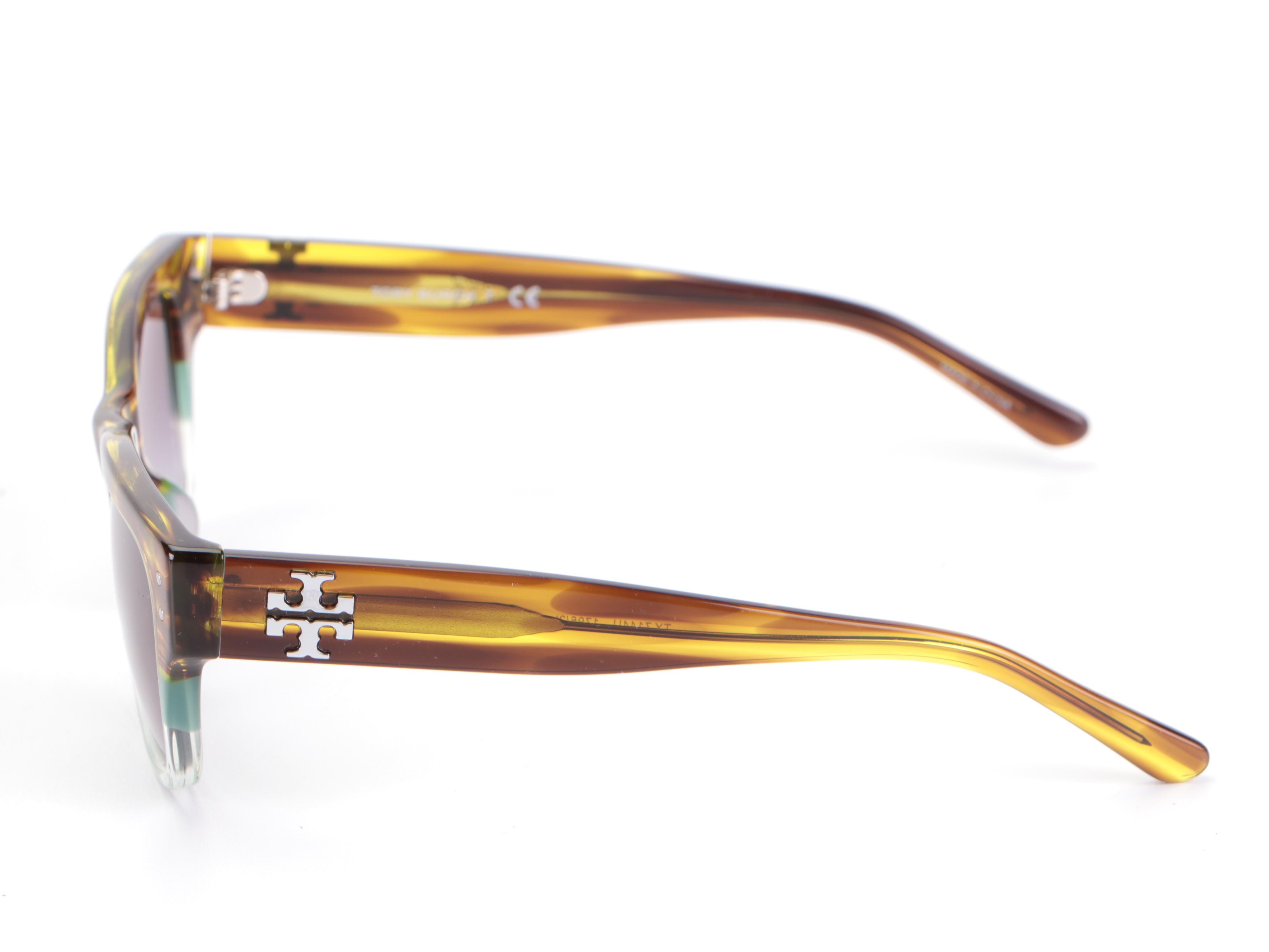 Tory Burch TY7144U Sunglasses in Multicolor with Gradient Lenses and Case