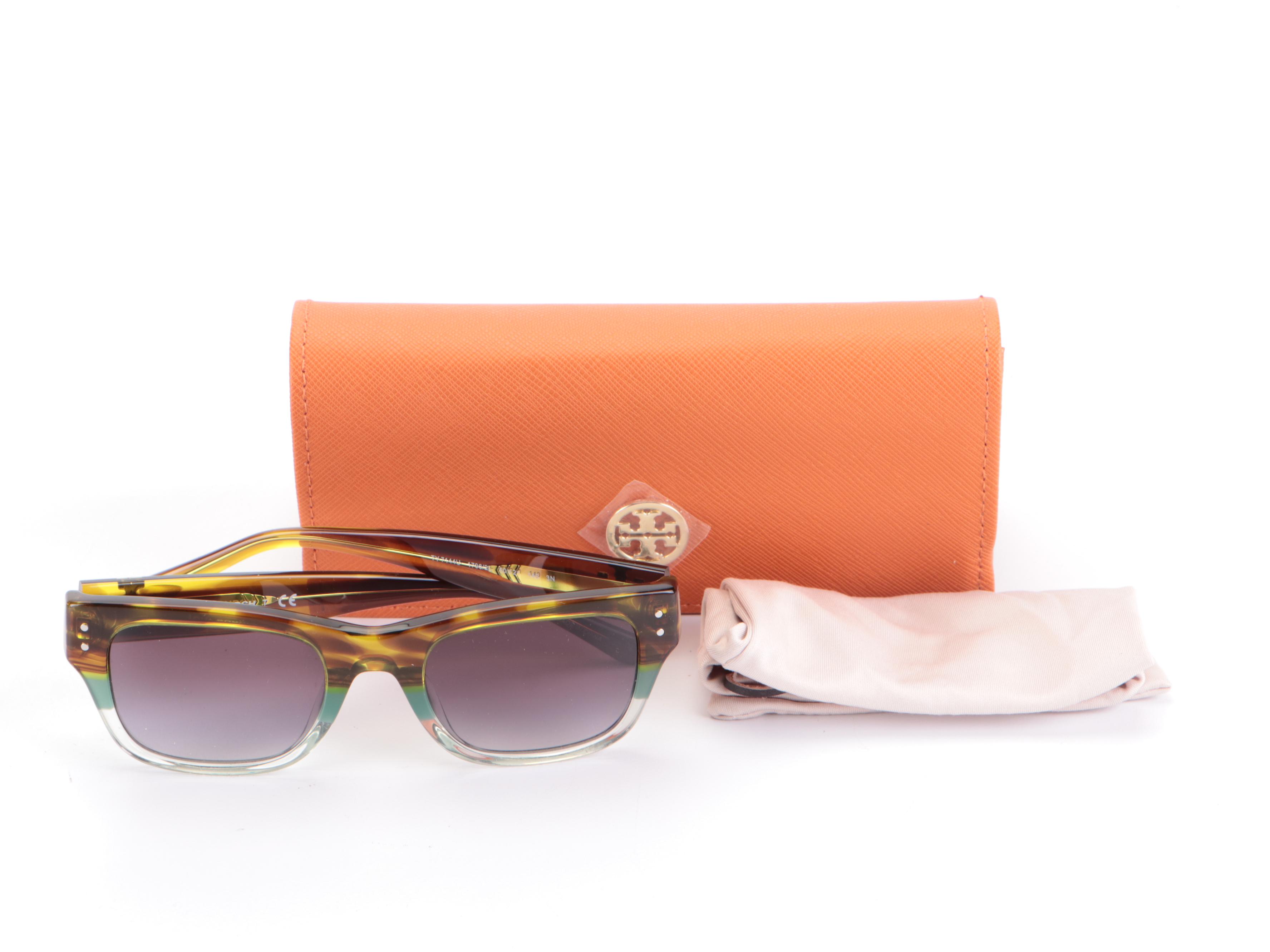 Tory Burch TY7144U Sunglasses in Multicolor with Gradient Lenses and Case