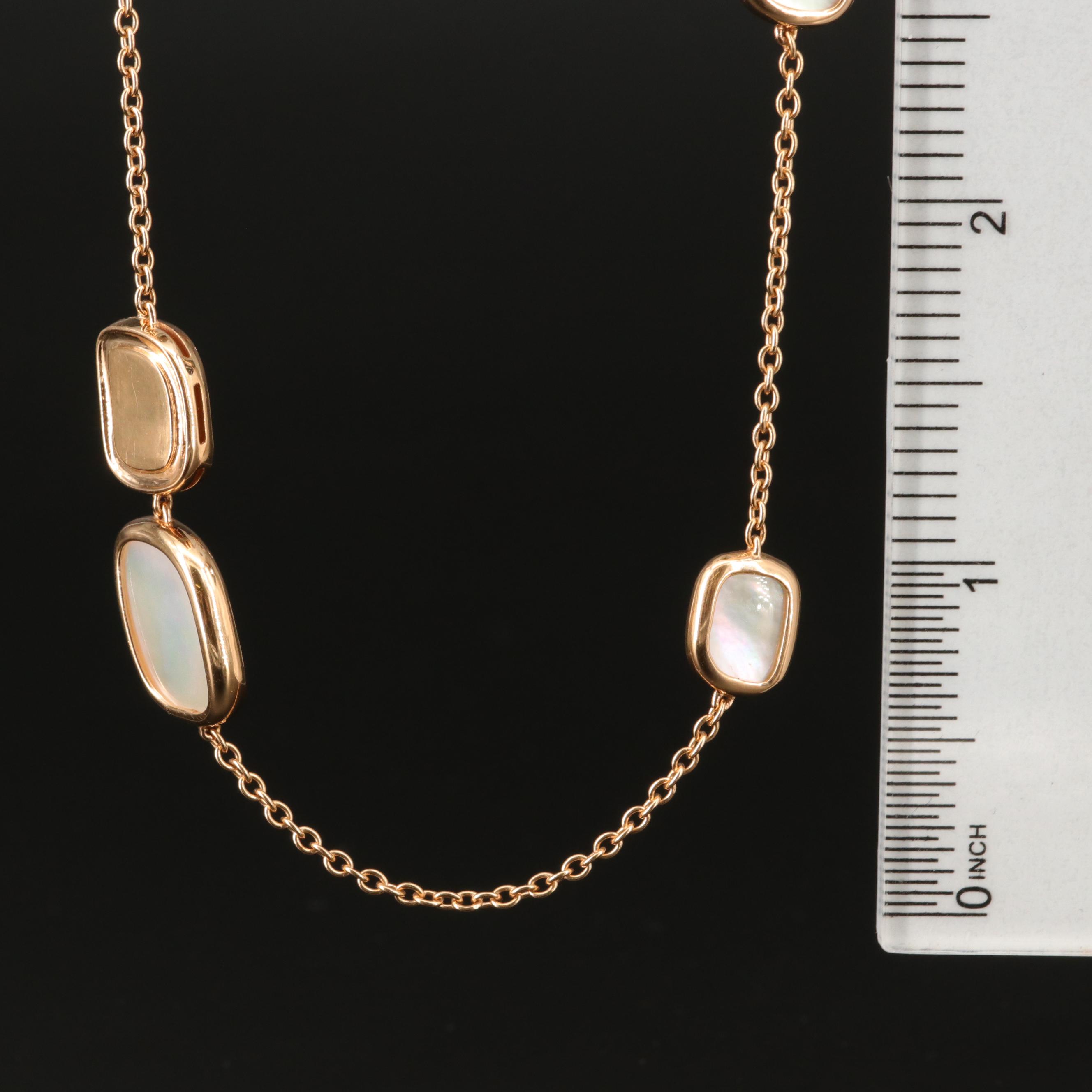 Roberto Coin 18K Mother of Pearl Station Necklace