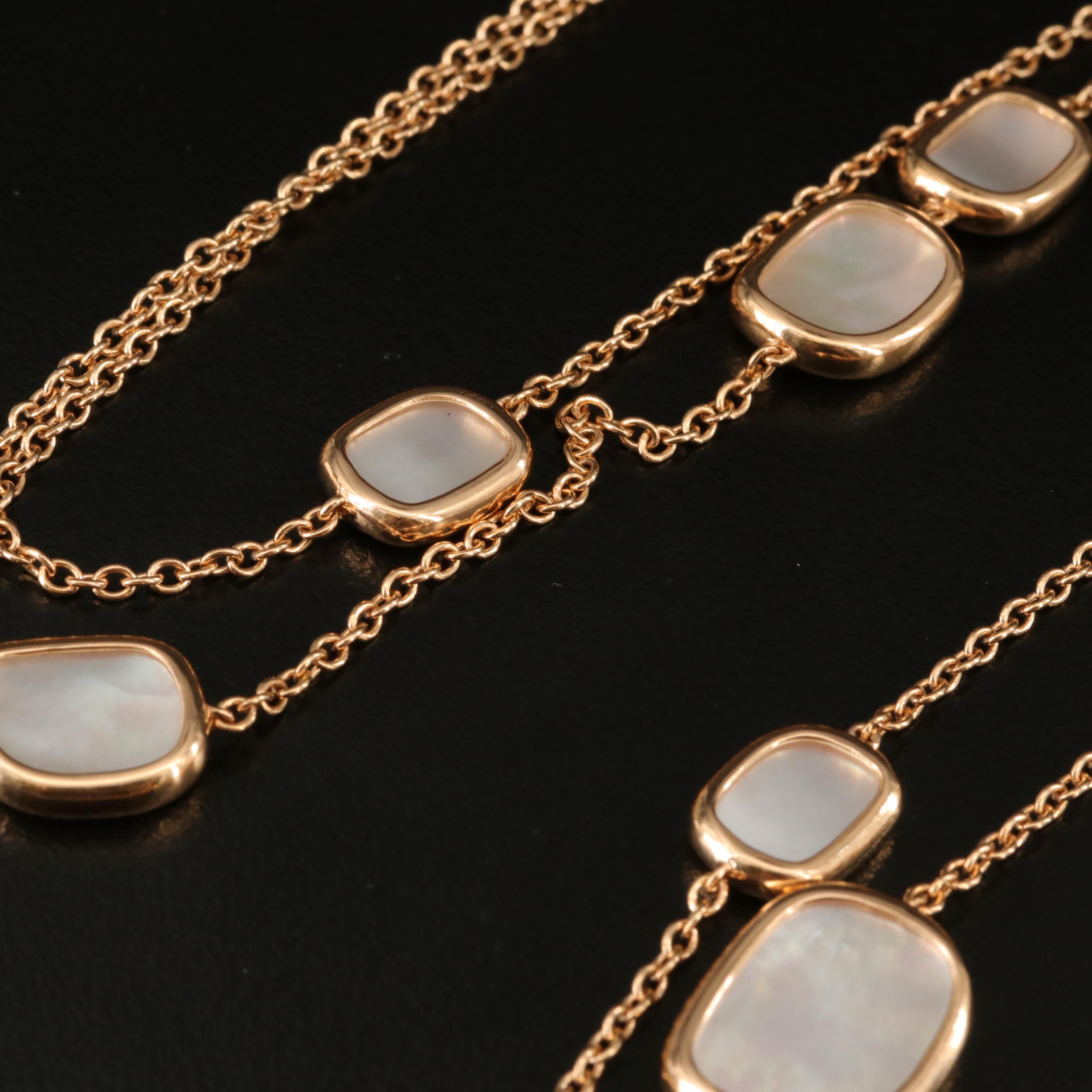 Roberto Coin 18K Mother of Pearl Station Necklace