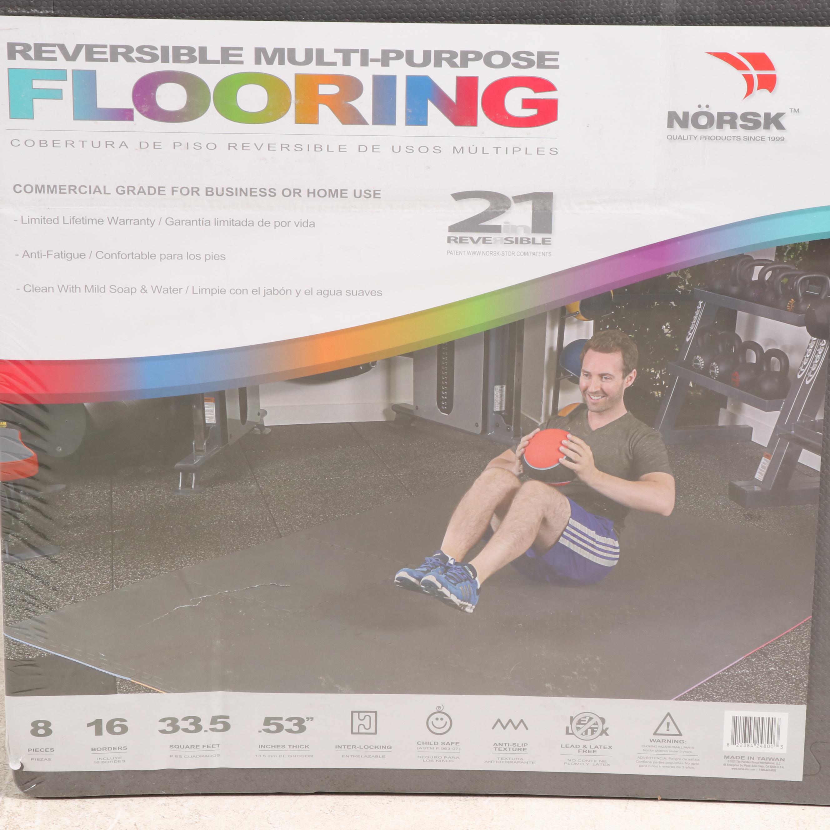 Norsk Foam Reversible Multi-Purpose Anti-Slip Texture Interlocking Flooring