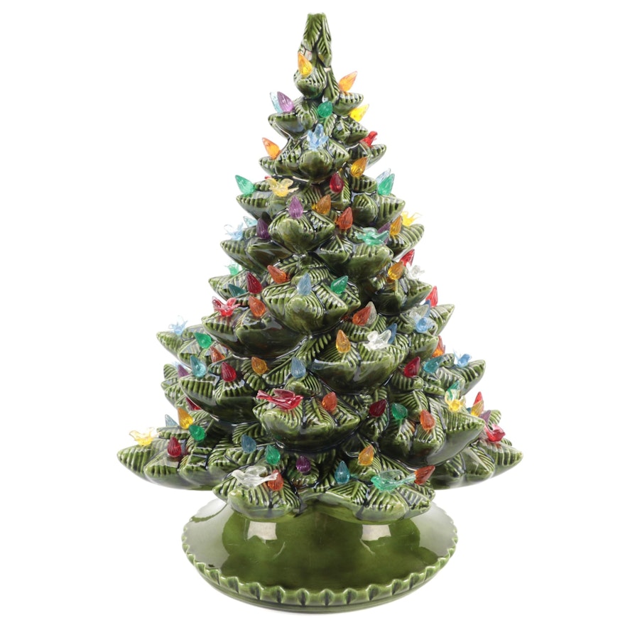 Ceramics by Bette Illuminated Ceramic Christmas Tree