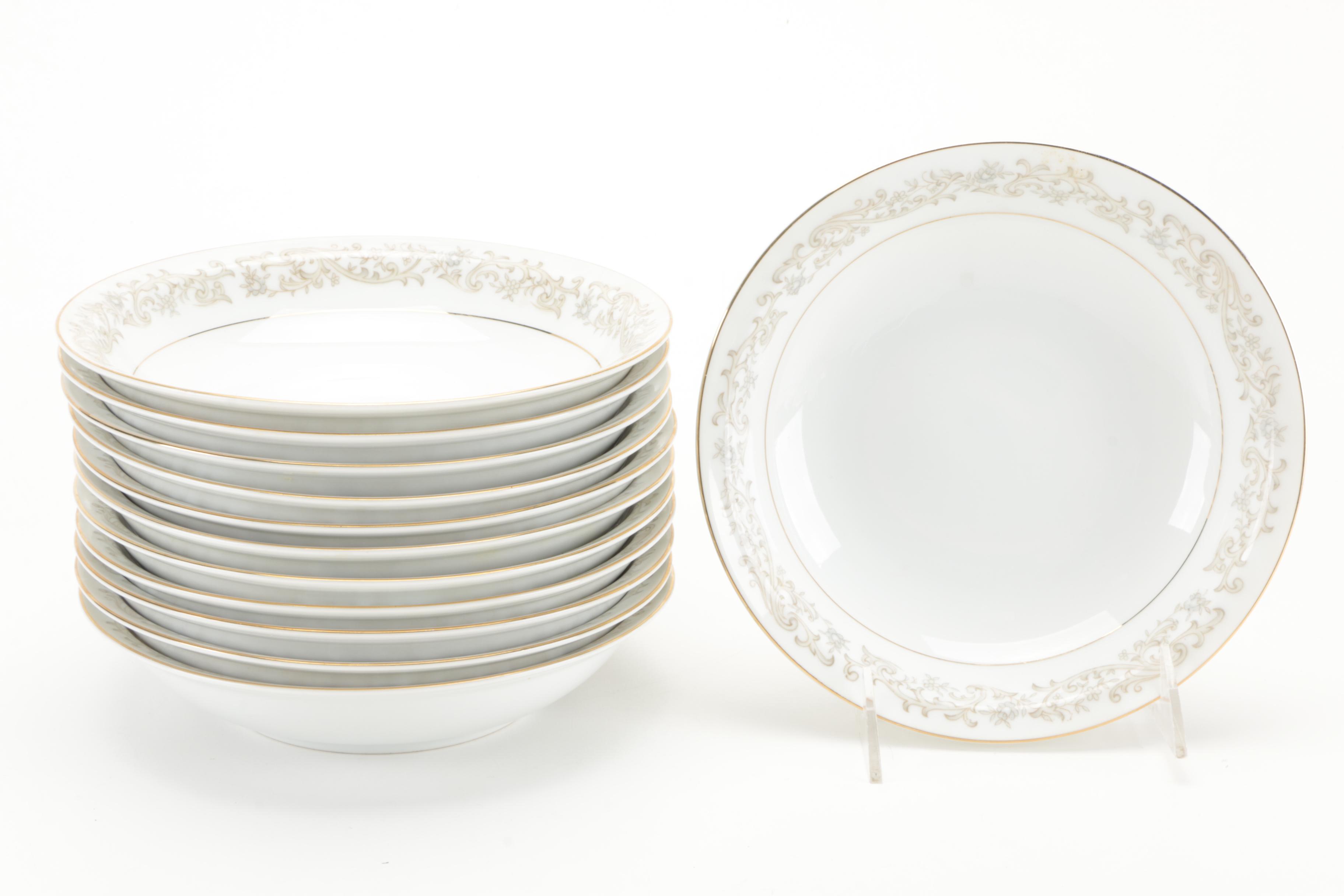 Amcrest of Japan "Florence" Bone China Dinnerware, Mid to Late 20th Century