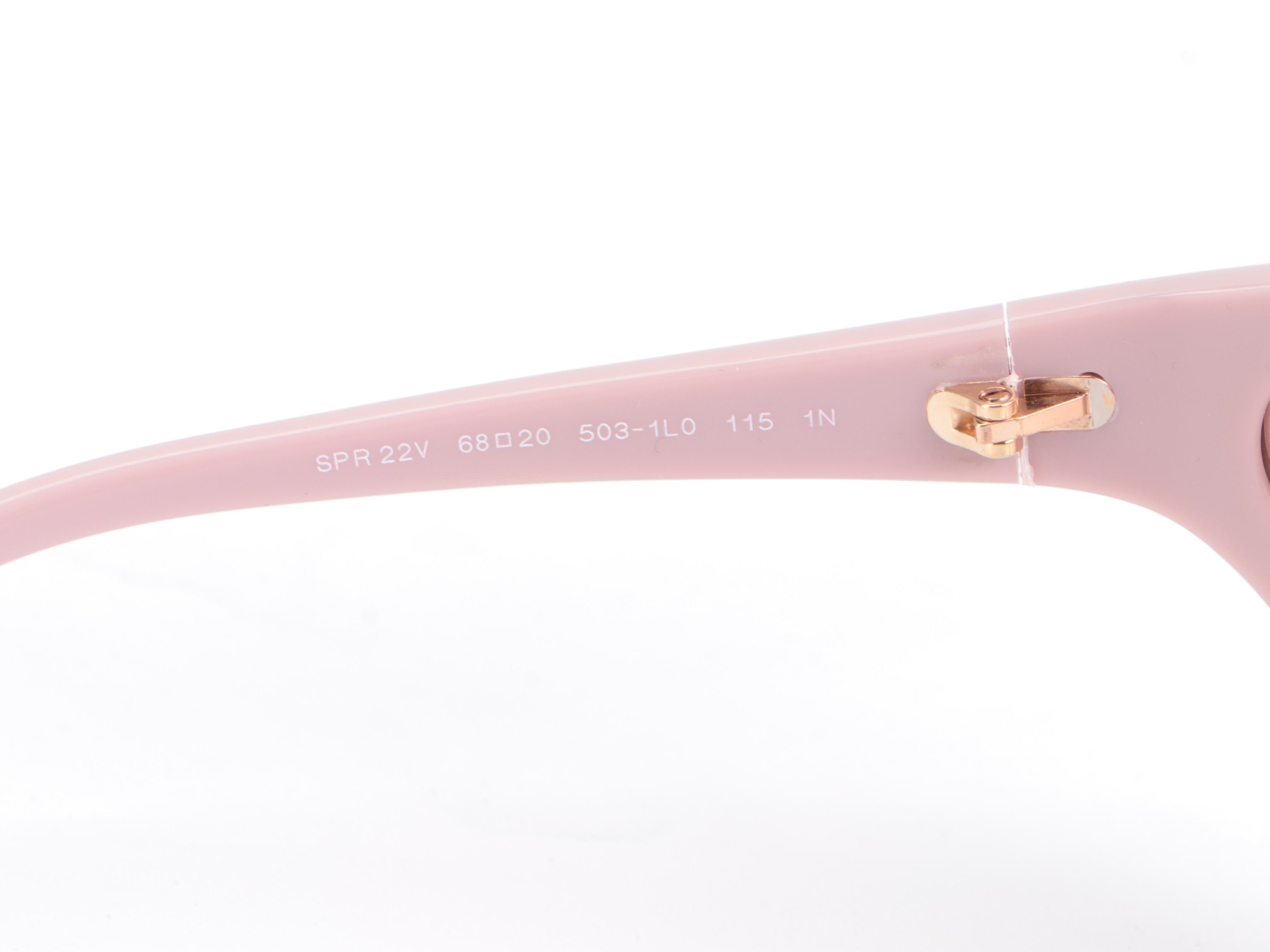 Prada SPR22V Oversized Light Pink Gradient Lens Sunglasses with Box and Case