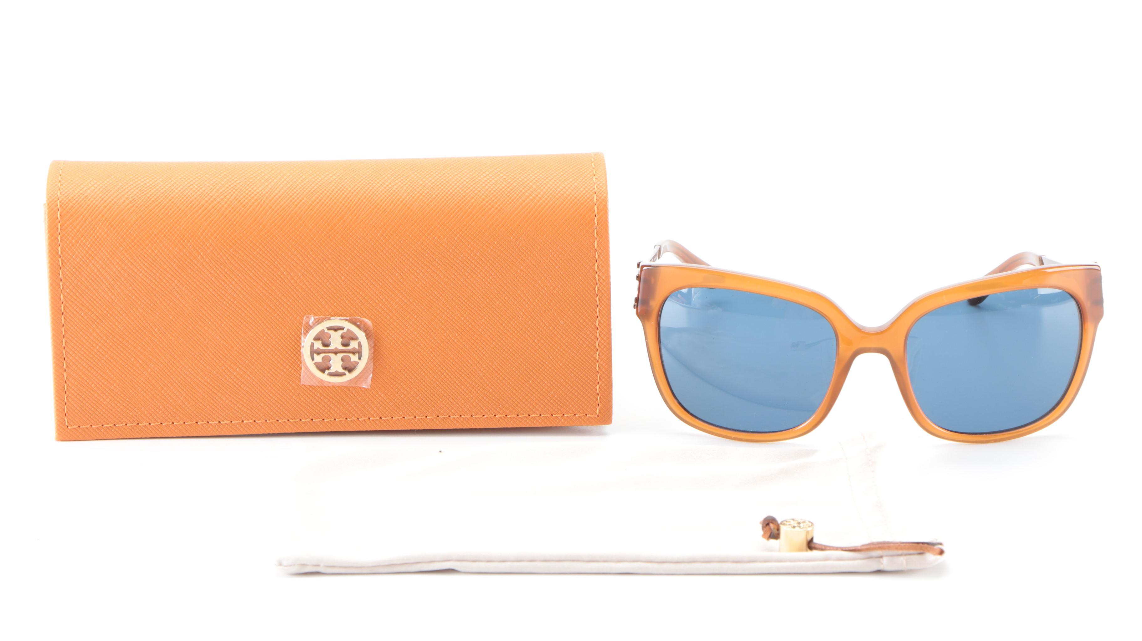 Tory Burch TY7110 Square Sunglasses in Brown with Case