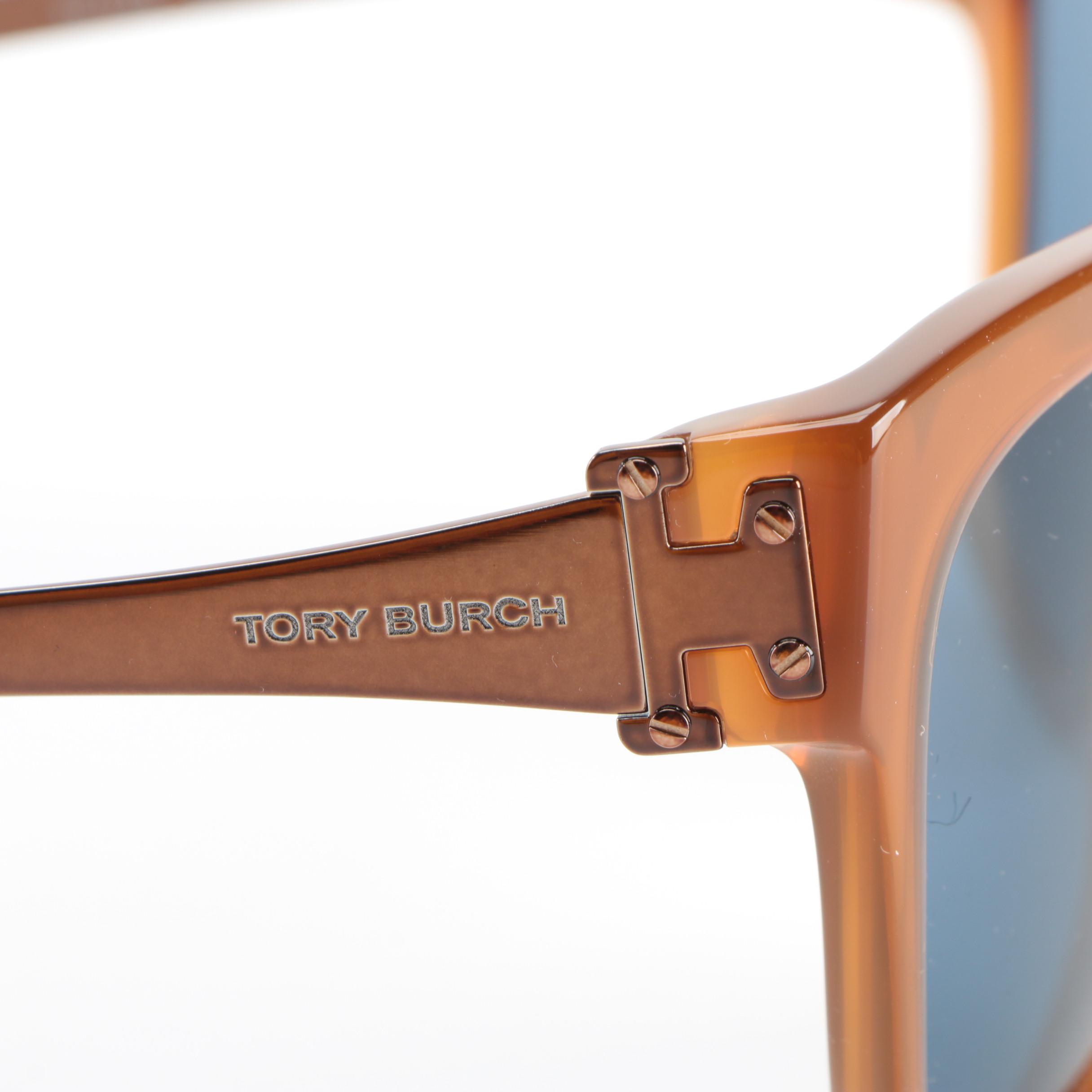 Tory Burch TY7110 Square Sunglasses in Brown with Case