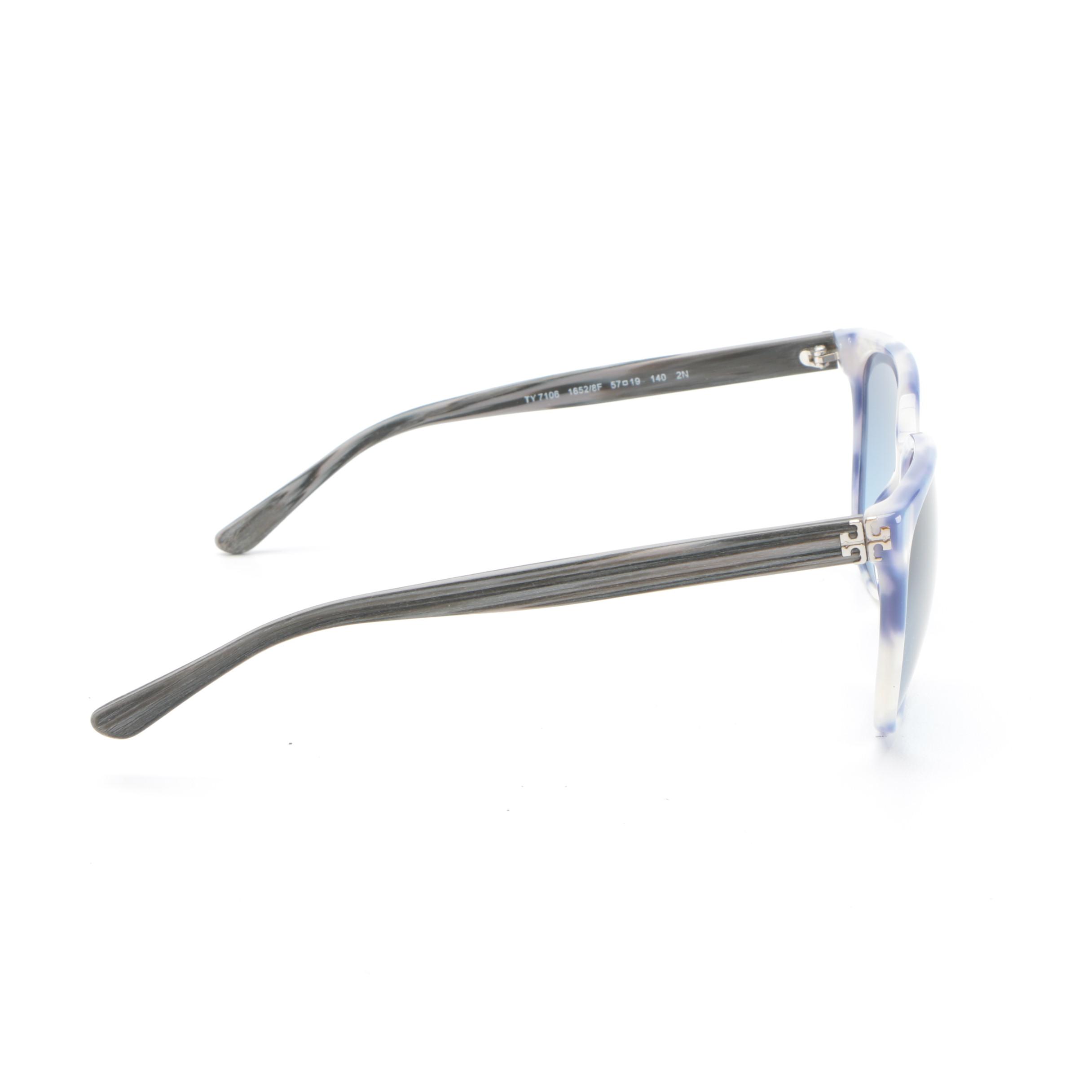 Tory Burch TY7106 Blue Havana Sunglasses with Case