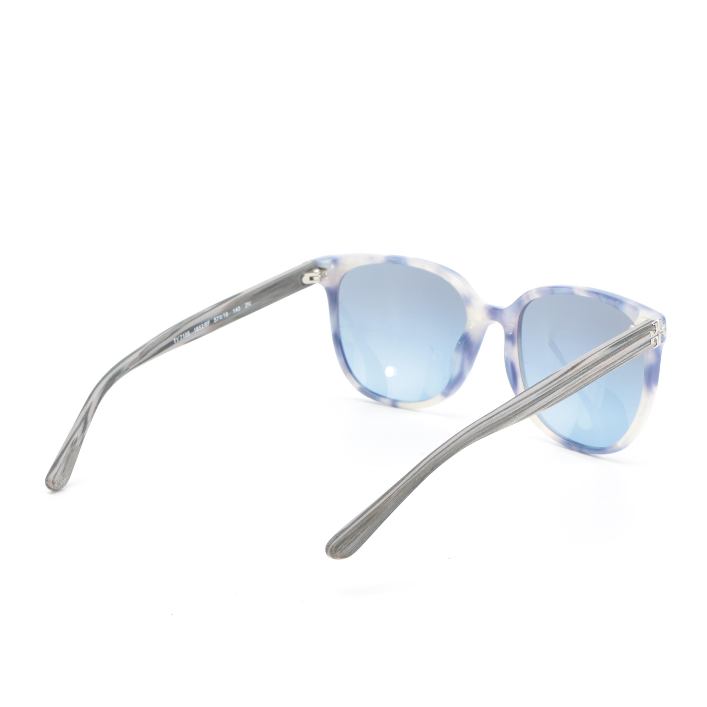 Tory Burch TY7106 Blue Havana Sunglasses with Case