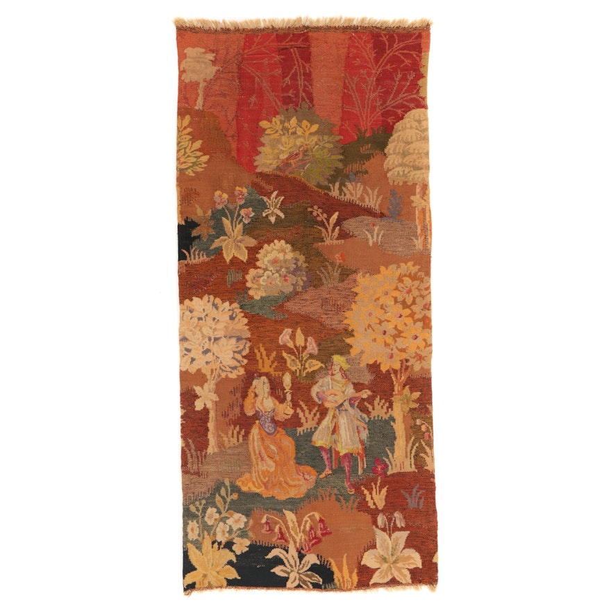 Handwoven Dutch Style Tapestry Fragment, 18th Century